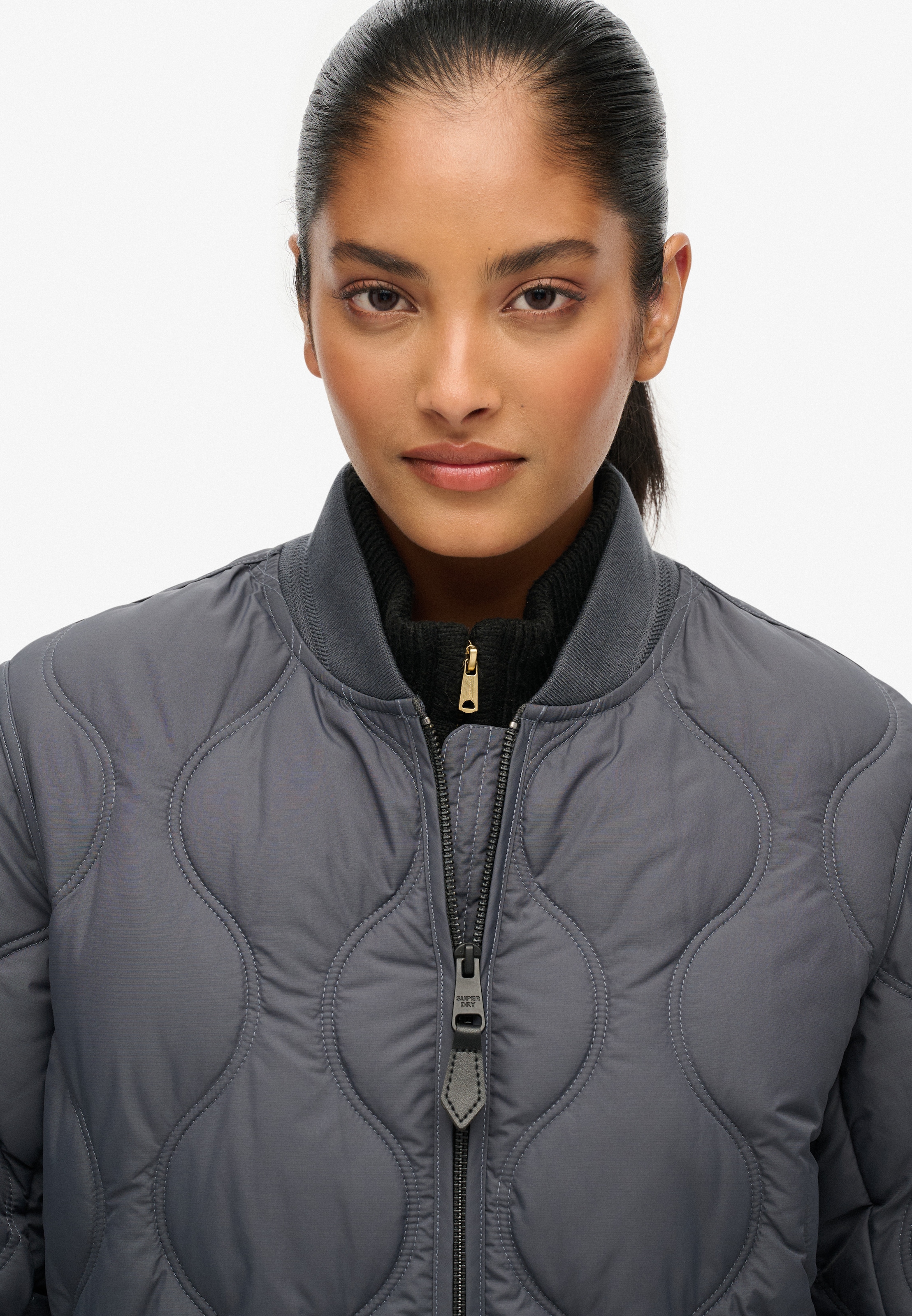 Superdry Steppjacke »SHORT QUILTED LINER JACKET«, ohne Kapuze