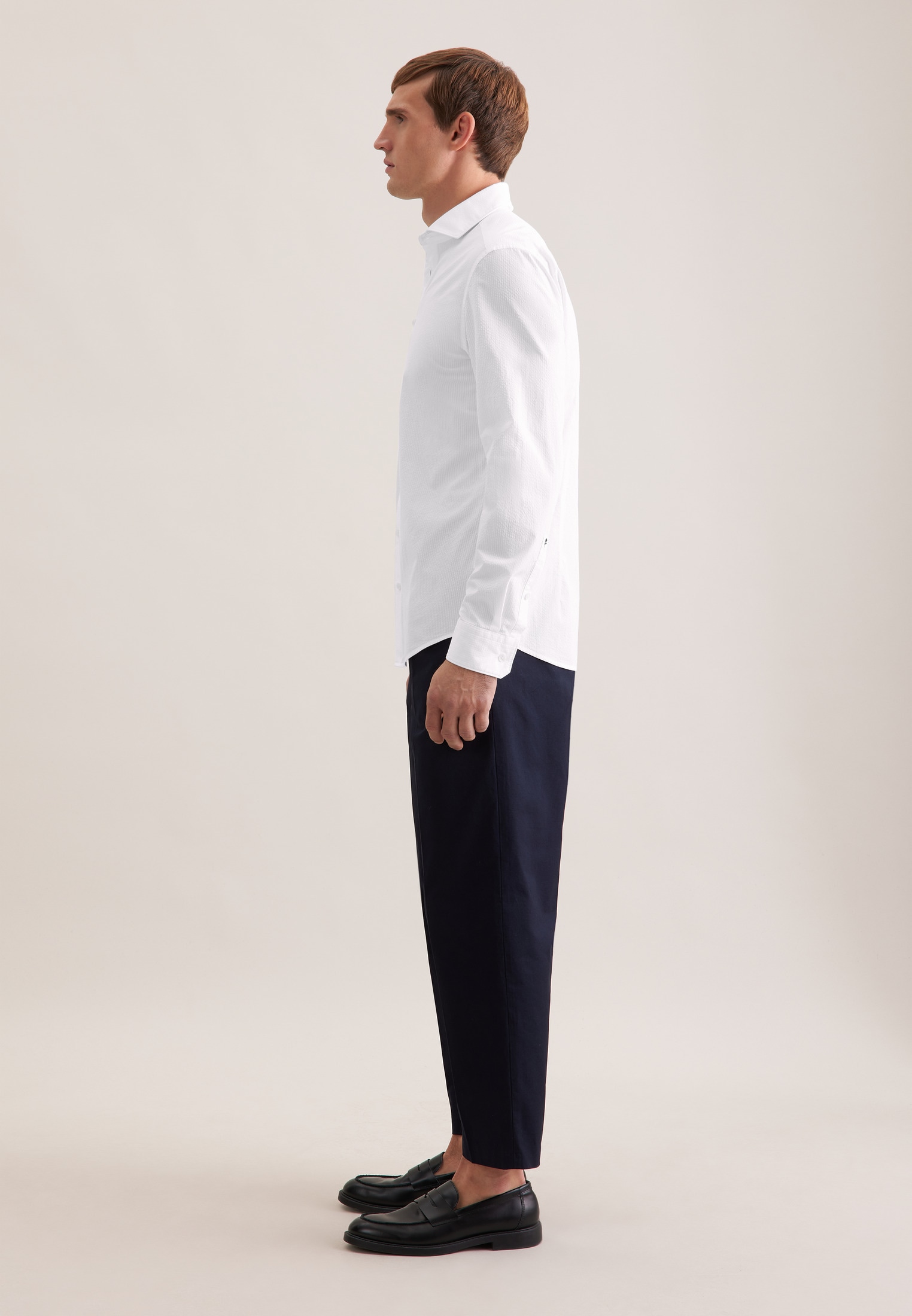 seidensticker Businesshemd Slim 1/1 Kentkragen Uni