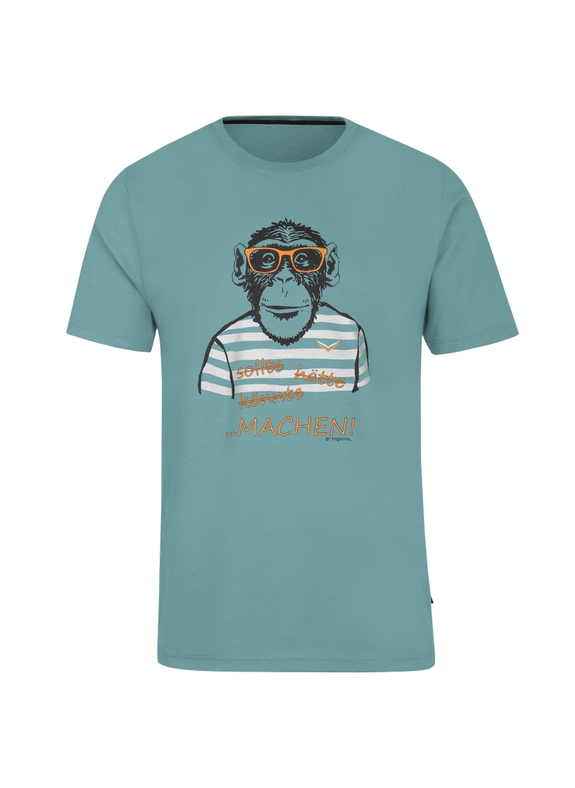 T-Shirt »TRIGEMA Affen-Aufdruck« kaufen OTTO großem mit online Trigema bei T-Shirt