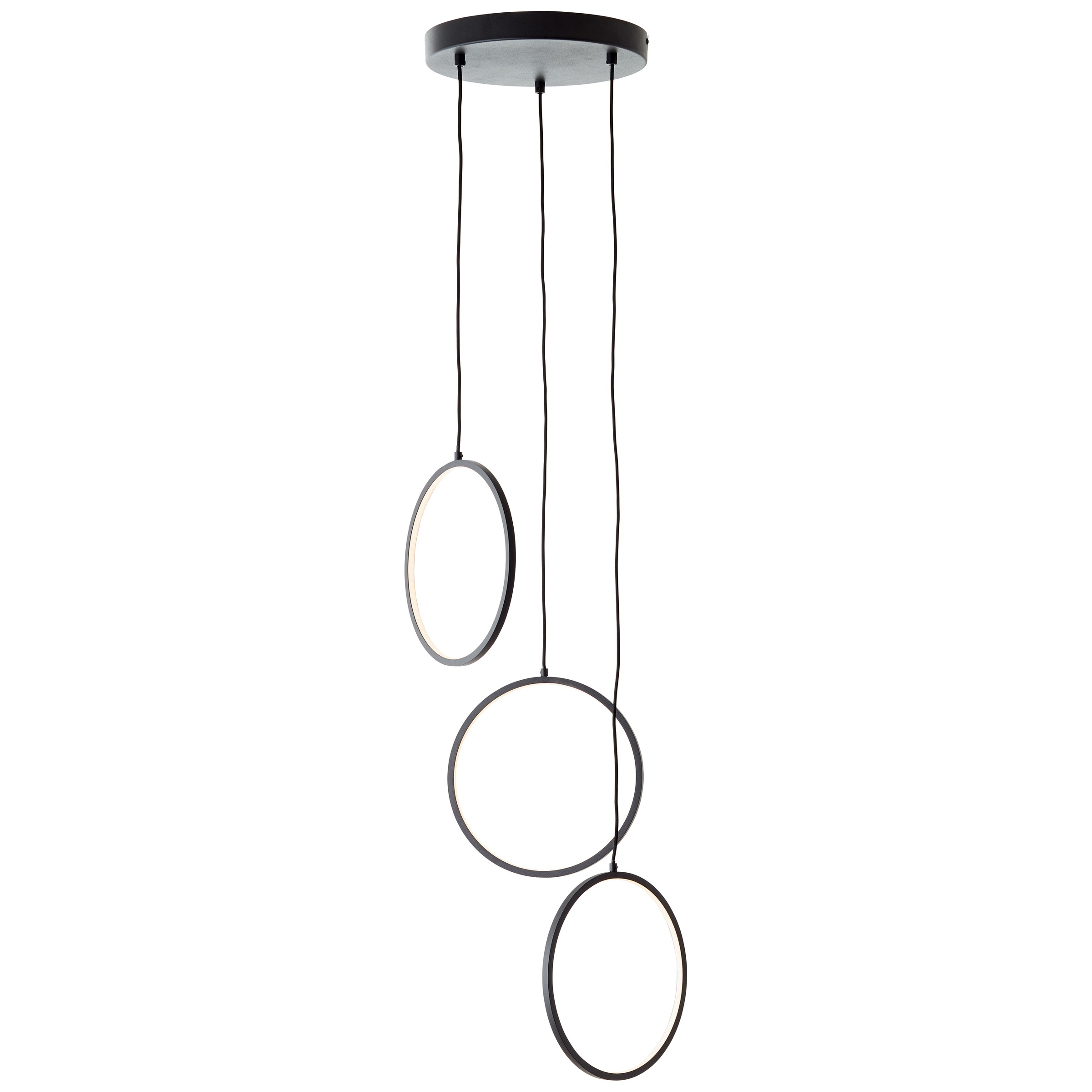 Brilliant LED Pendelleuchte »Chaumont«, Höhe 150 cm, Ausl. 45 cm, 3100 lm, Aluminium, schwarz