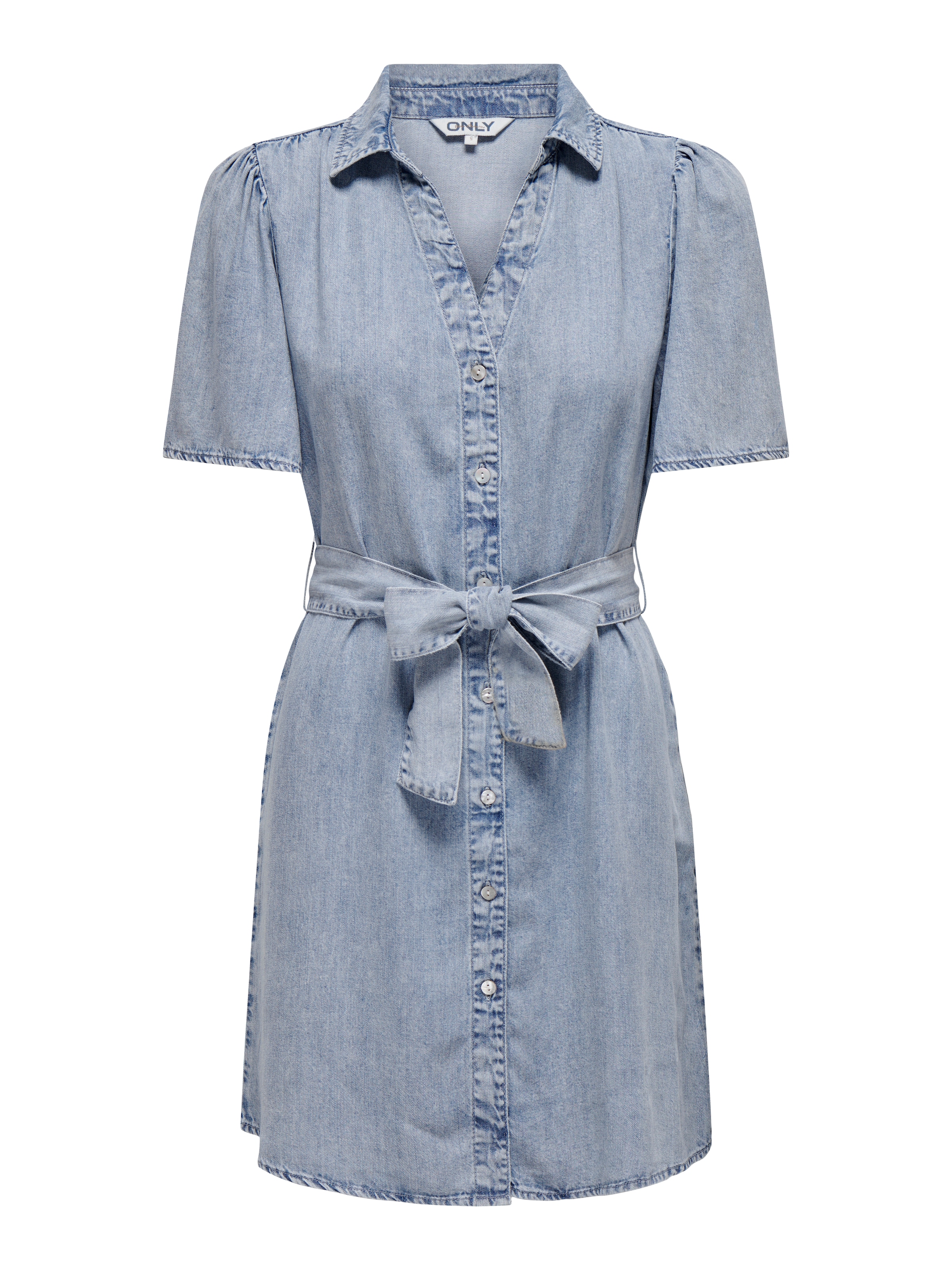 ONLY Jeanskleid »ONLHELENA SS BELTED DNM DRESS QYT« Viskose, regular fit