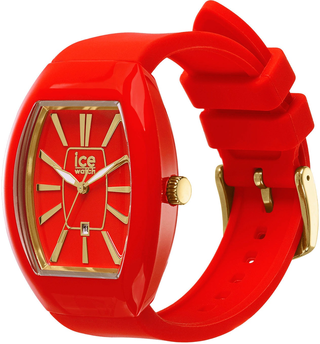 ice-watch Quarzuhr »ICE boliday - Dome - Small - 3H + Date« Armbanduhr, Damenuhr, Silikonarmband, Datum, analog