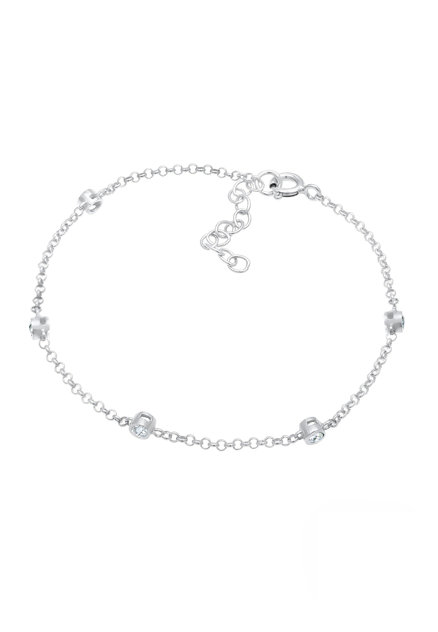 Elli Armkette »Armband Klassik 925 Silber, mit Kristallen von Swarovski®«