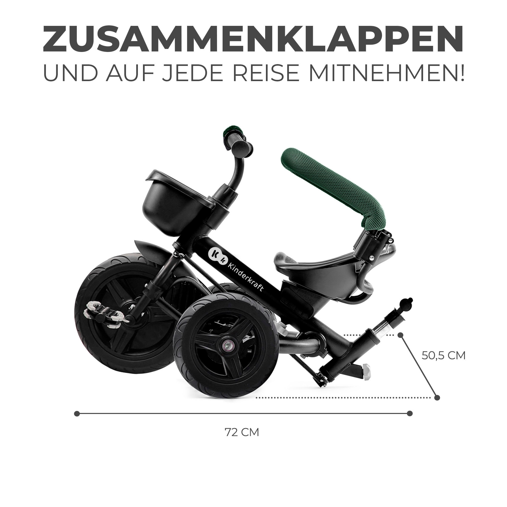 Kinderkraft Dreirad »AVEO«, mit Drehsitz; mitwachsend