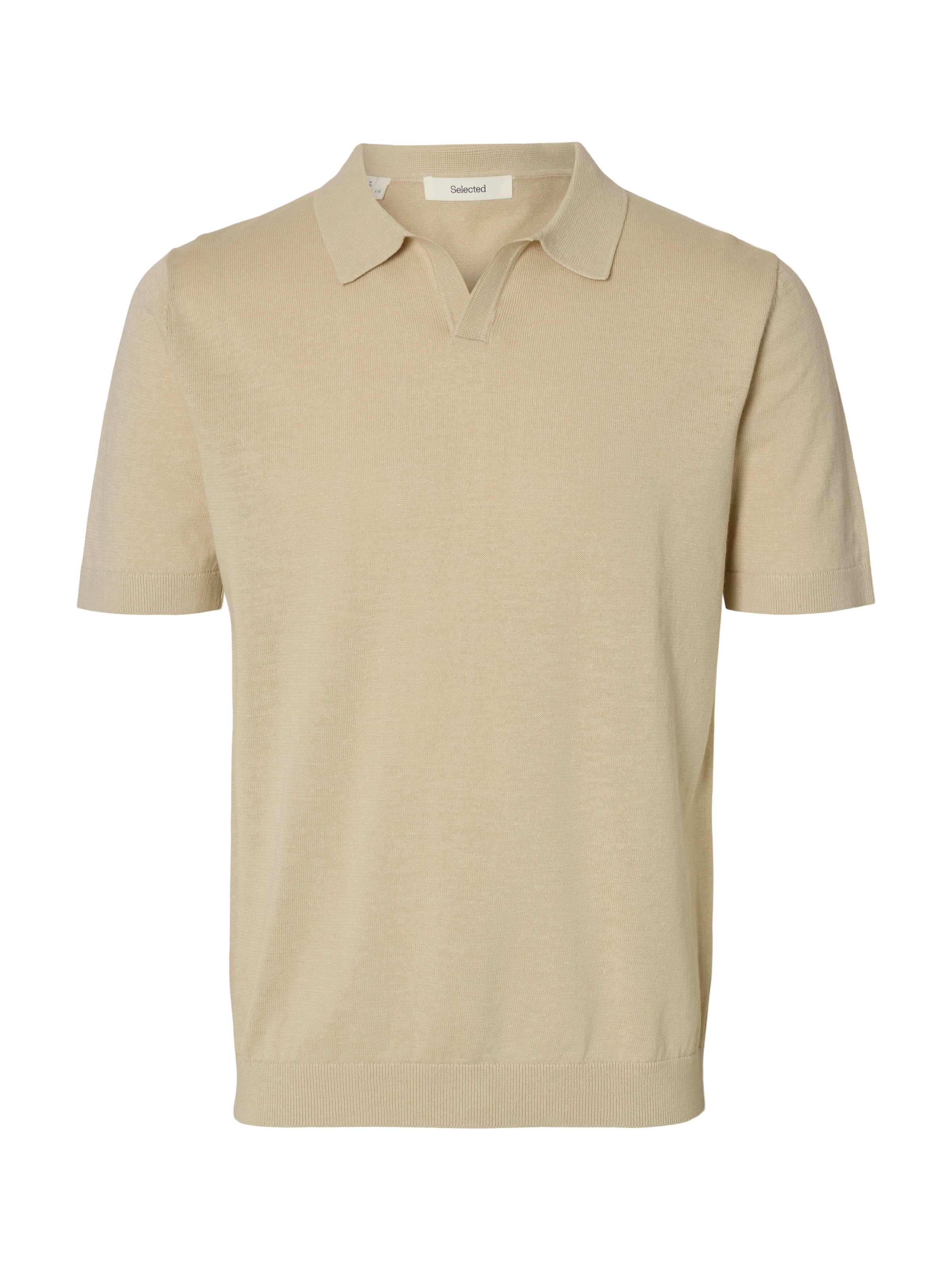 SELECTED HOMME Poloshirt »SLHMATTIS SS KNIT SUN OPEN POLO NOOS«