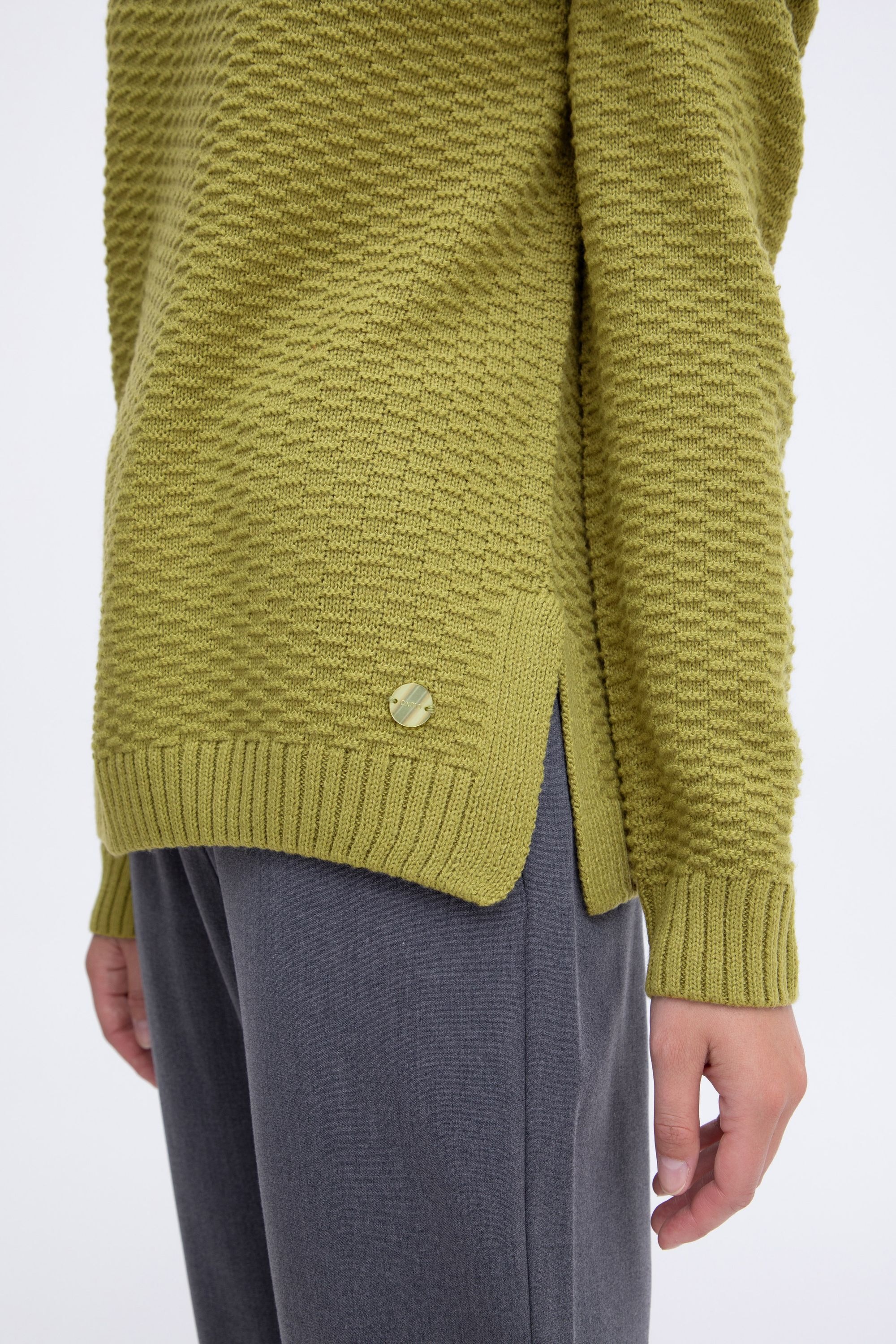 OXMO Strickfleece-Pullover »Strickpullover OXMilla«
