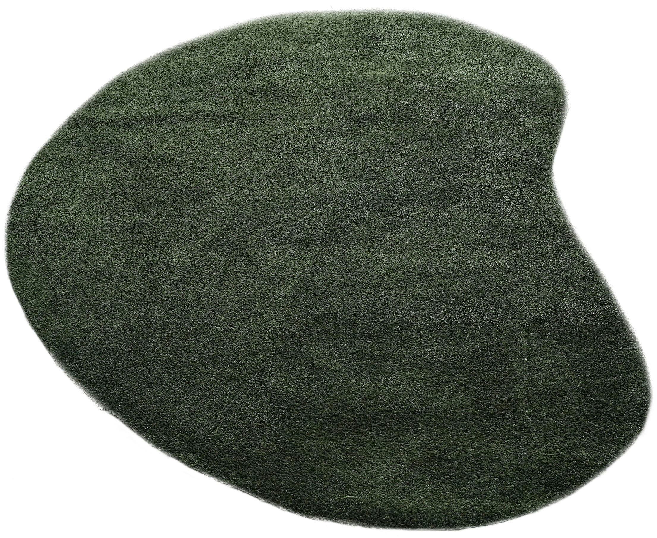 LeGer Home by Lena Gercke Hochflor-Teppich »Halrum, einfarbig, besondere Form, modern« organische Form, bean shape, kuschelig, Wohnzimmer, Schlafzimmer