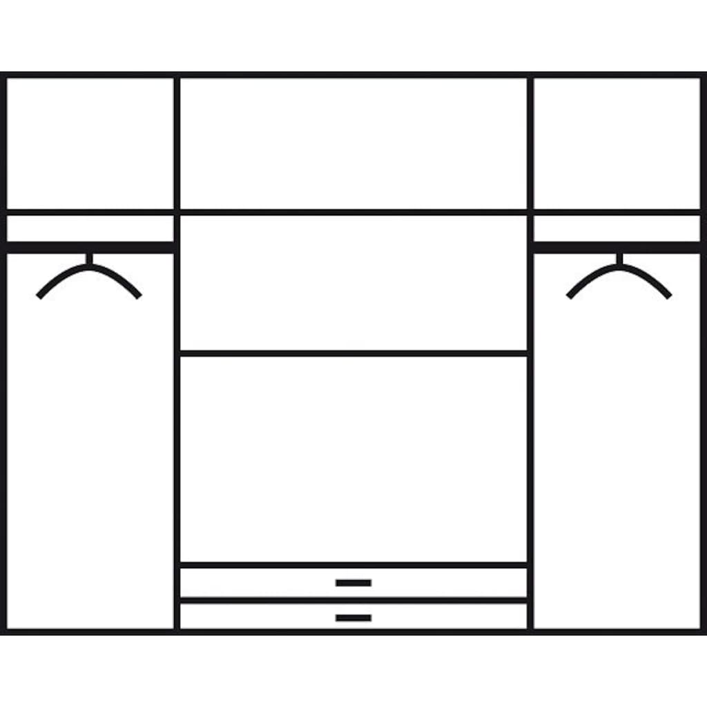 Schlafkontor Drehtürenschrank »Base Kleiderschrank Garderobe Hochschrank«