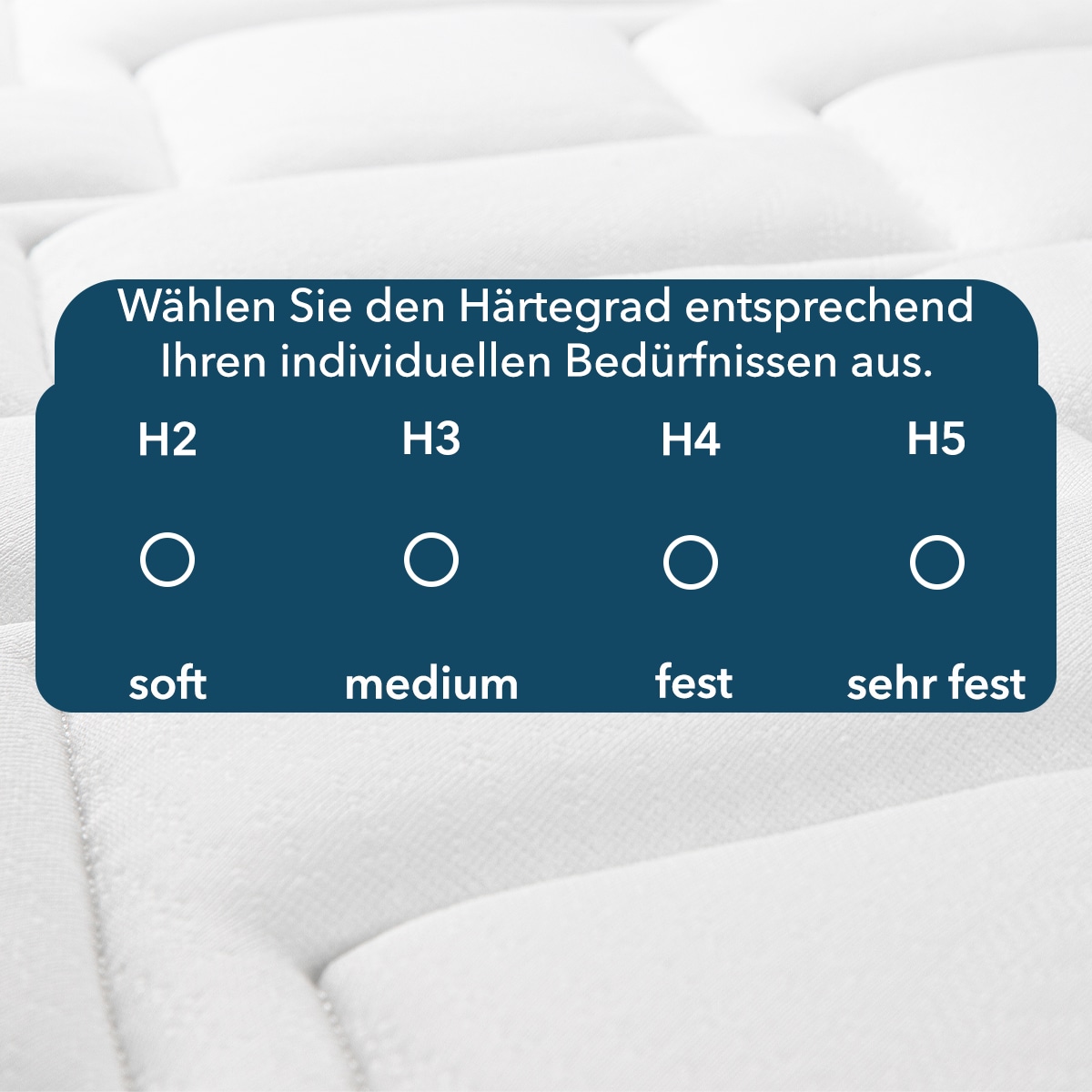 DI QUATTRO Komfortschaummatratze »23cm hohe Wendematratze mit zwei Härtegraden«, 23 cm hoch, Raumgewicht: 30 kg/m³, (1 St., 1-tlg.), Matratze in H2+H3 & H4+H5, 90x200, 140x200 und weitere Größen