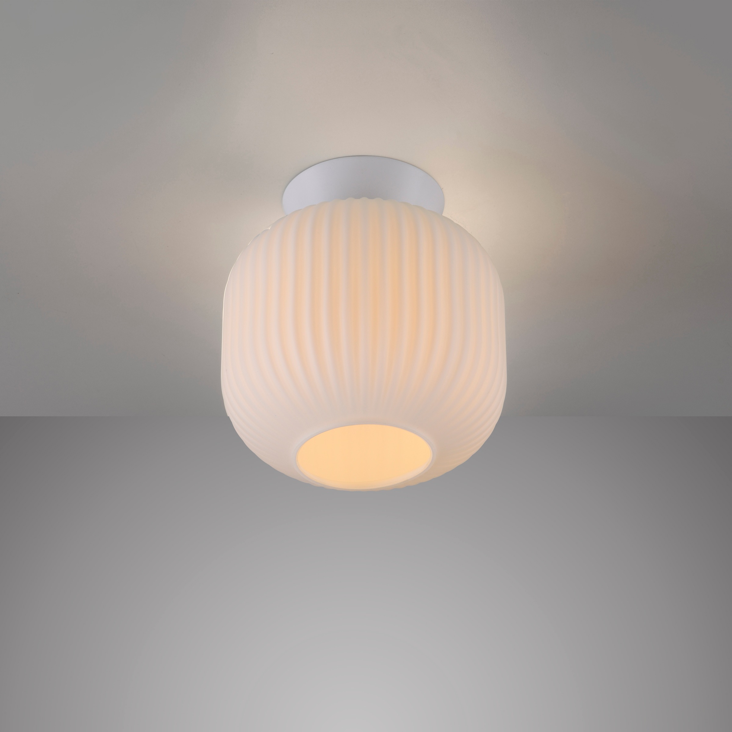 SCHÖNER WOHNEN-Kollektion LED Deckenleuchte »NAMI« E27 1 Stk. SCHÖNER WOHNEN Kollektion, geriffeltes Glas