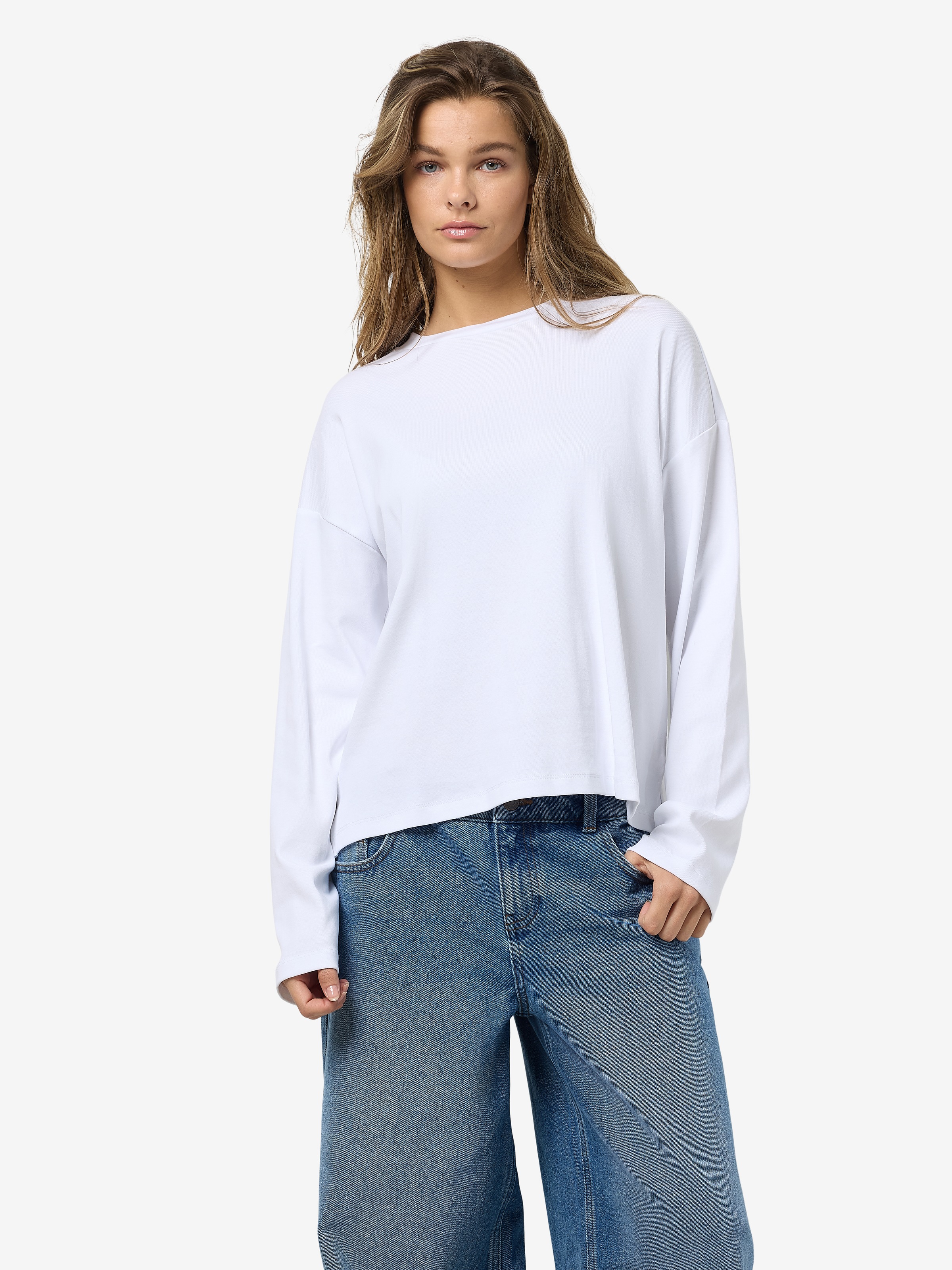 Noisy may Langarmshirt »NMMOCCA L/S REGULAR FIT TOP JRS FWD NOOS«