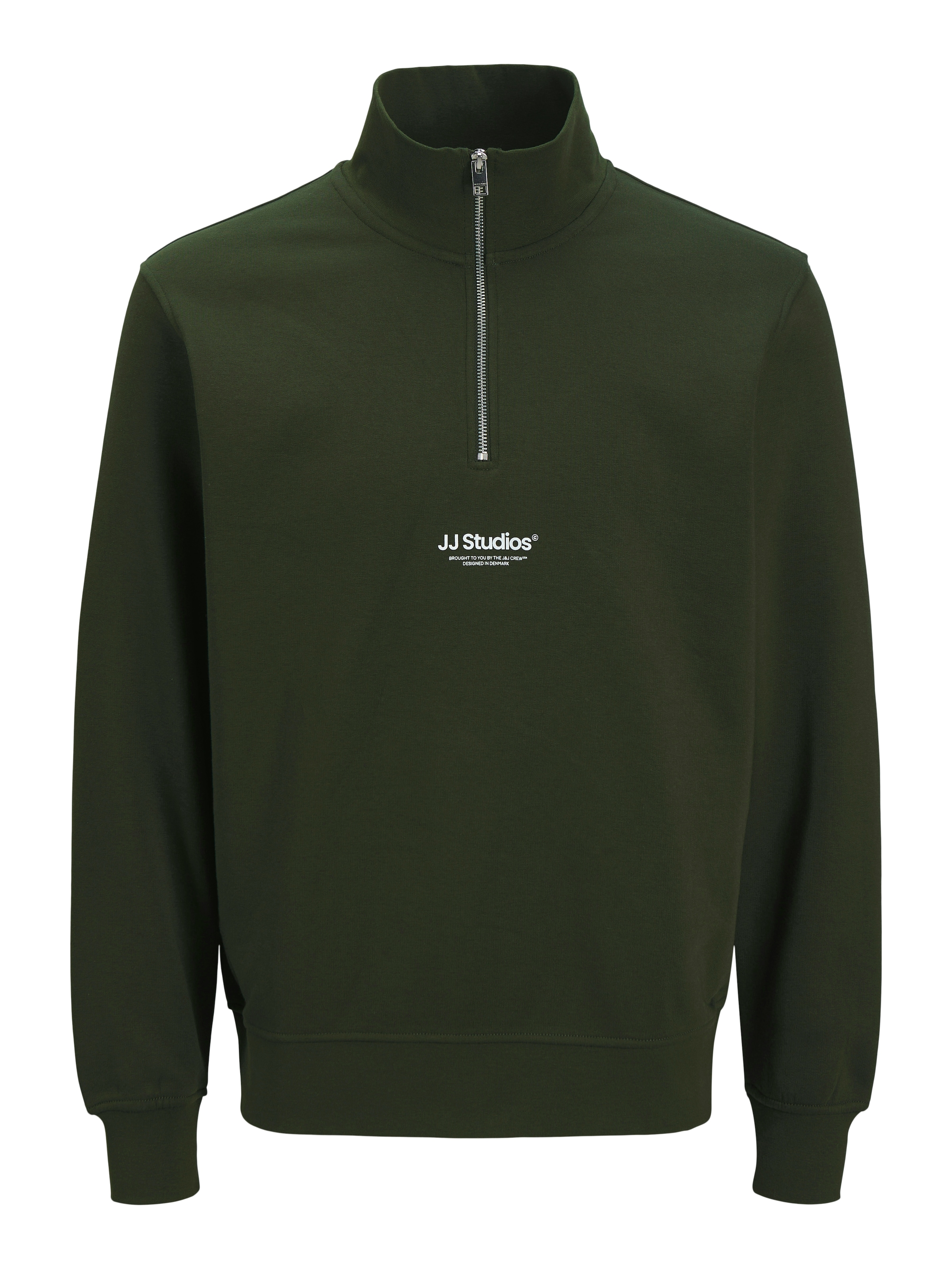 Jack & Jones Sweatshirt »JJESOHO SWEAT QUARTER ZIP HN NOOS«, mit Print