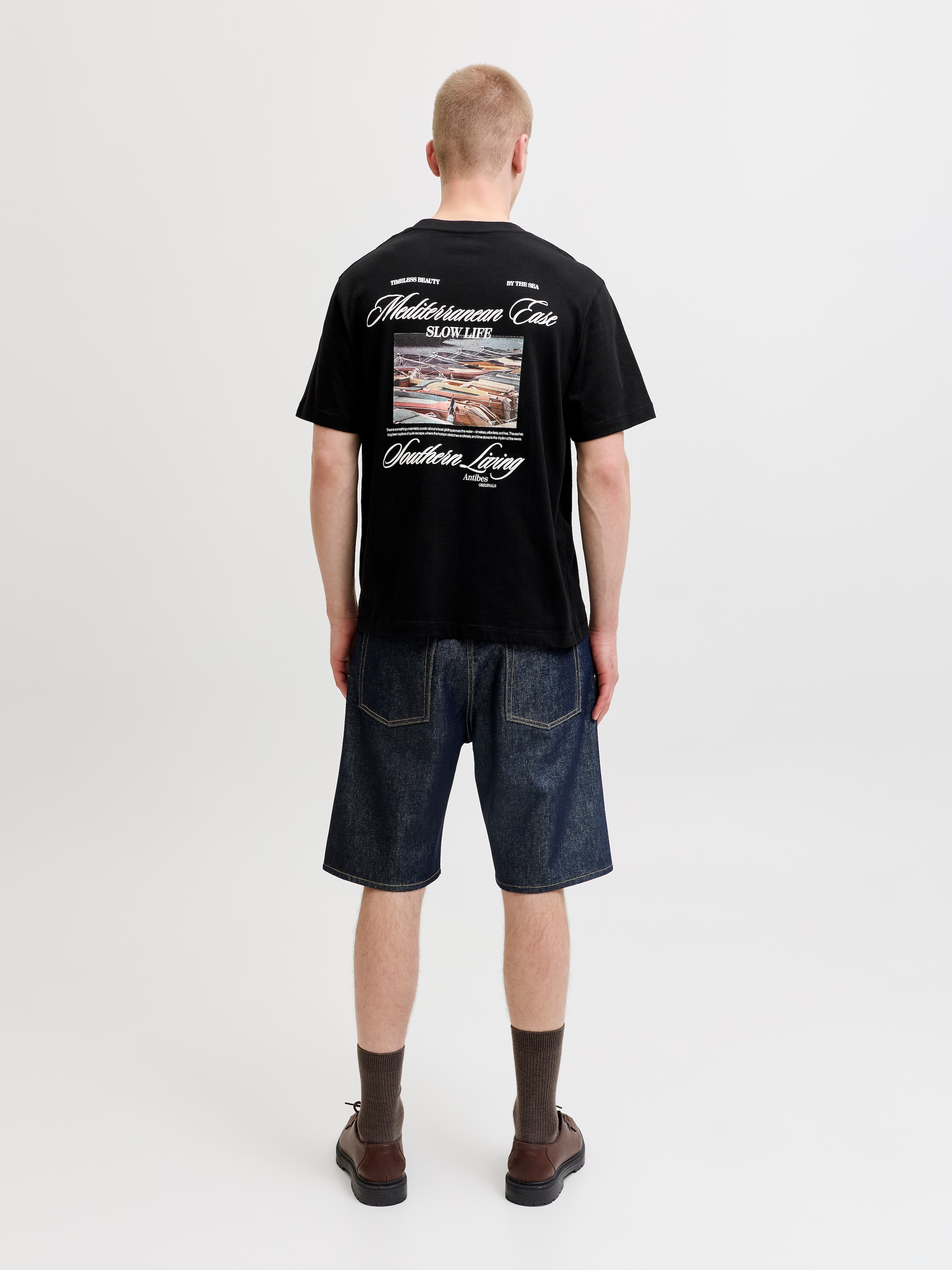 Jack & Jones T-Shirt »JORCASSIS PHOTO BACK TEE SS CREW NECK« mit Print