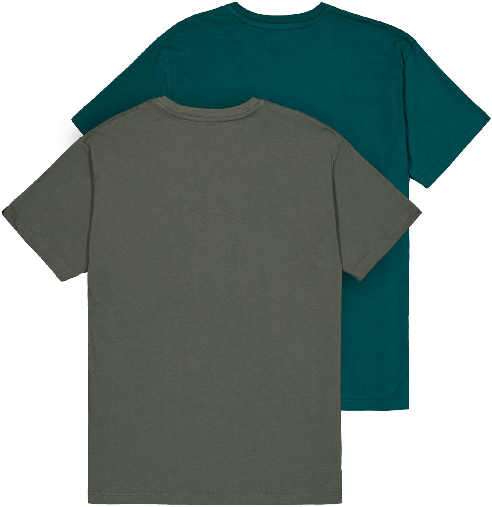 Alpha Industries Rundhalsshirt »Basic T Small Logo 2 Pack«, (Set, 2 tlg.)