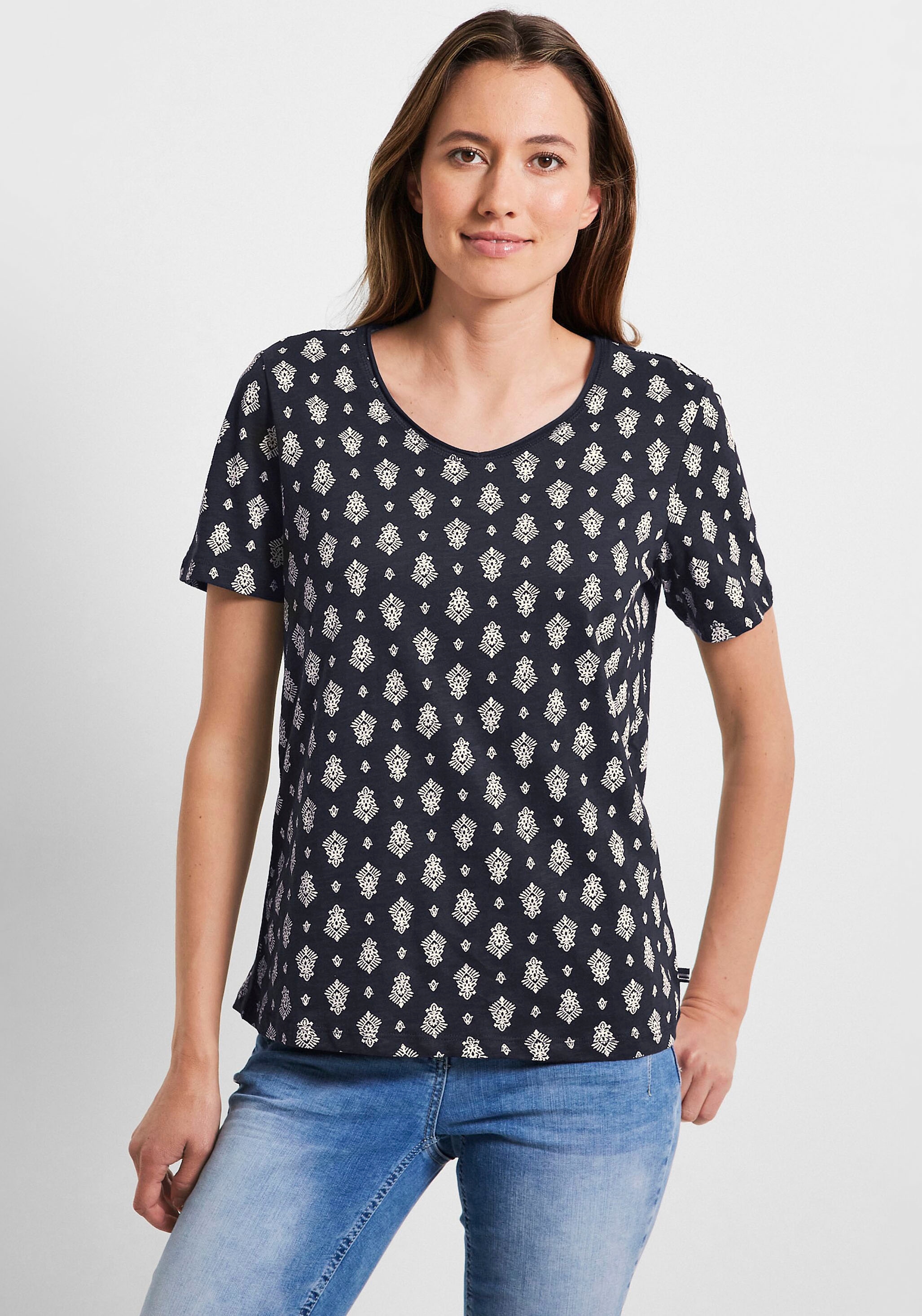 Cecil T-Shirt »NOS Shoulder Gathering S«, mit Fledermausärmeln kaufen bei  OTTO