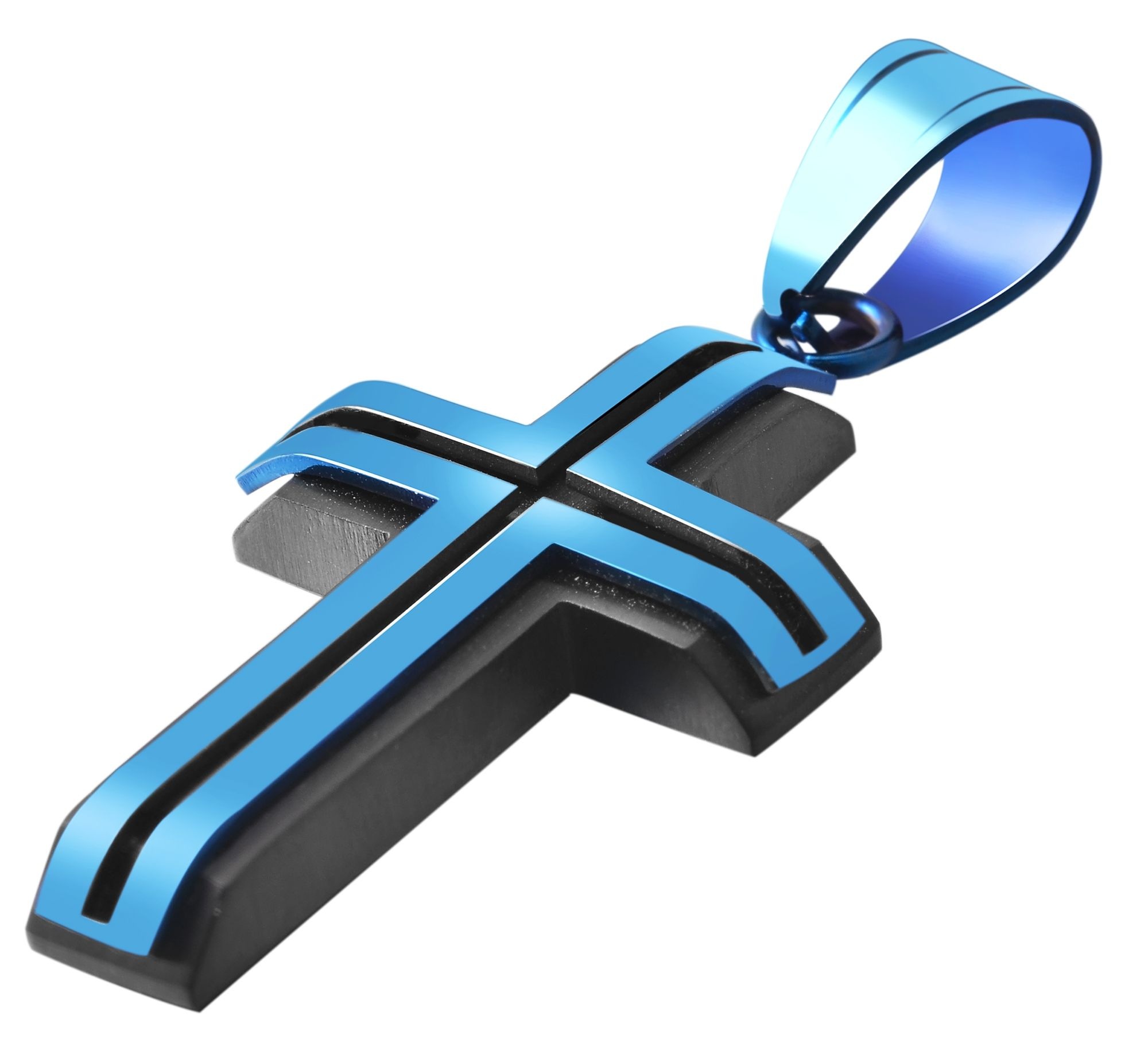 Adelia´s Kreuzanhänger »Unisex Anhänger ¿ Kreuz Kreuzanhänger aus Edelstahl«