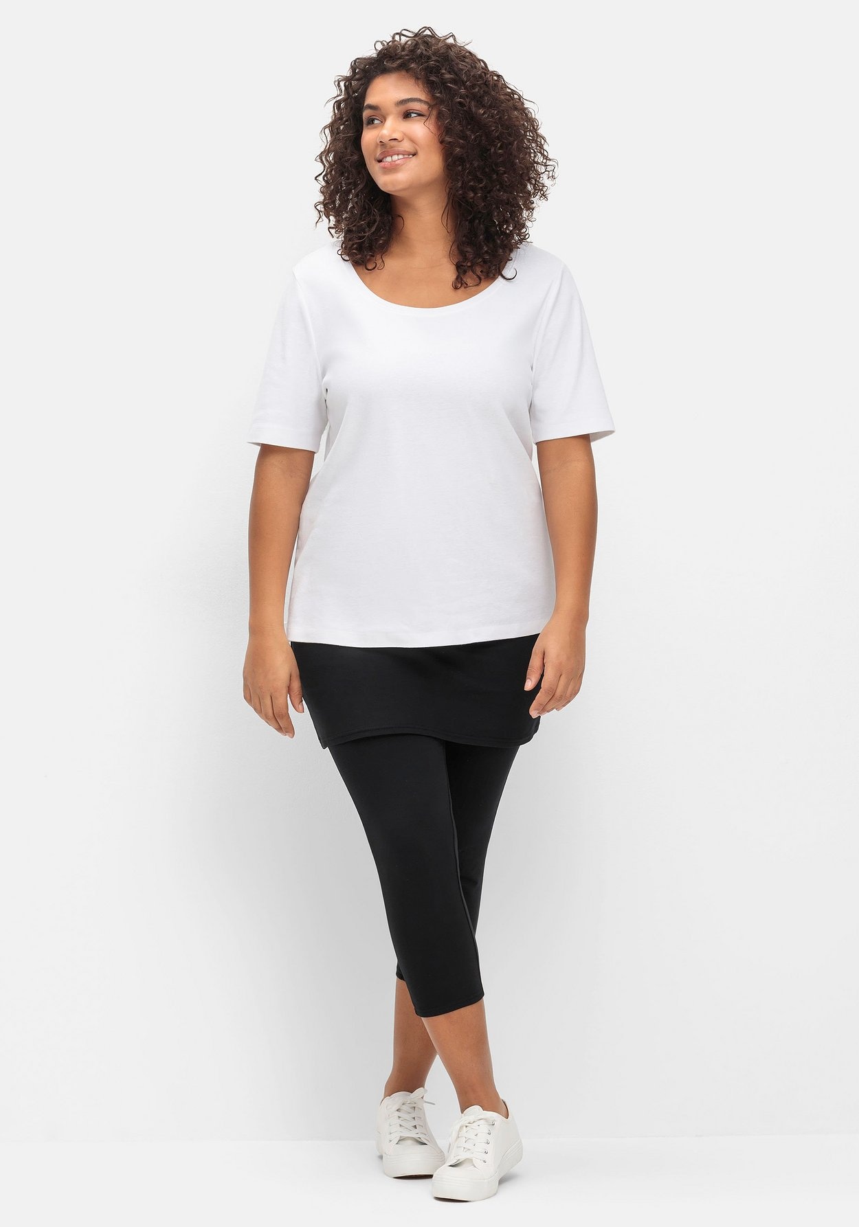 Sheego Leggings »Leggings mit angesetztem Minirock«
