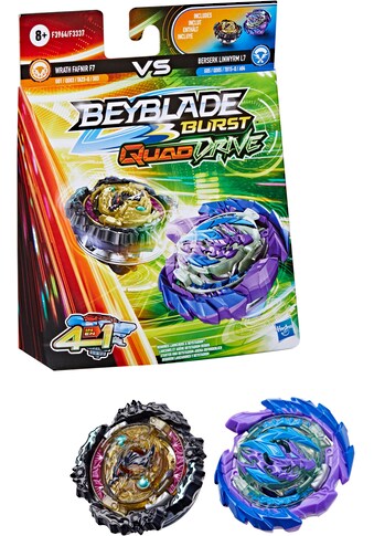 Hasbro Speed-Kreisel »Beyblade Burst QuadDrive Wrath Fafnir F7 und Berserk Linwyrm L7« kaufen
