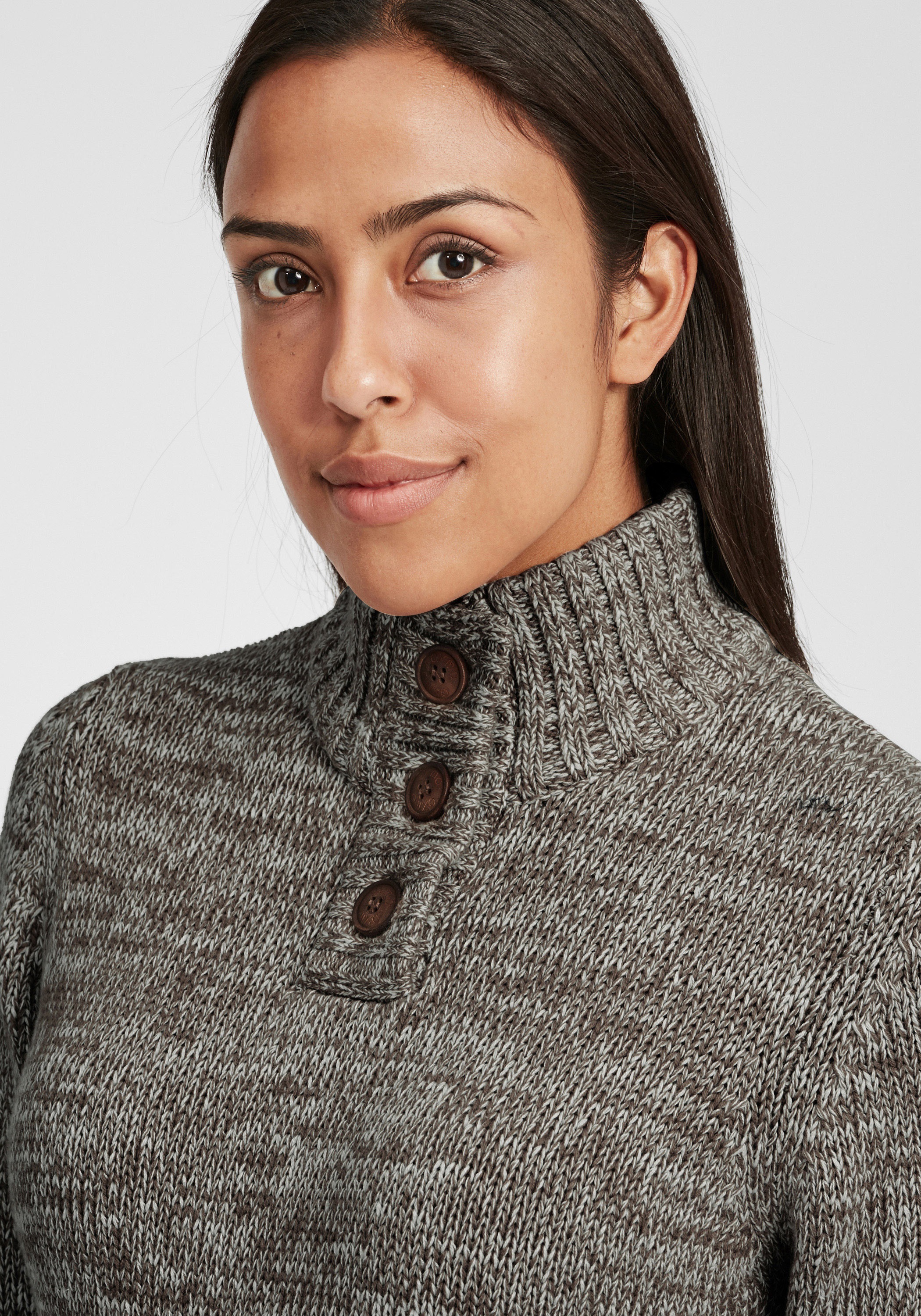 OXMO Strickfleece-Pullover »Strickpullover OXPhiklicita«