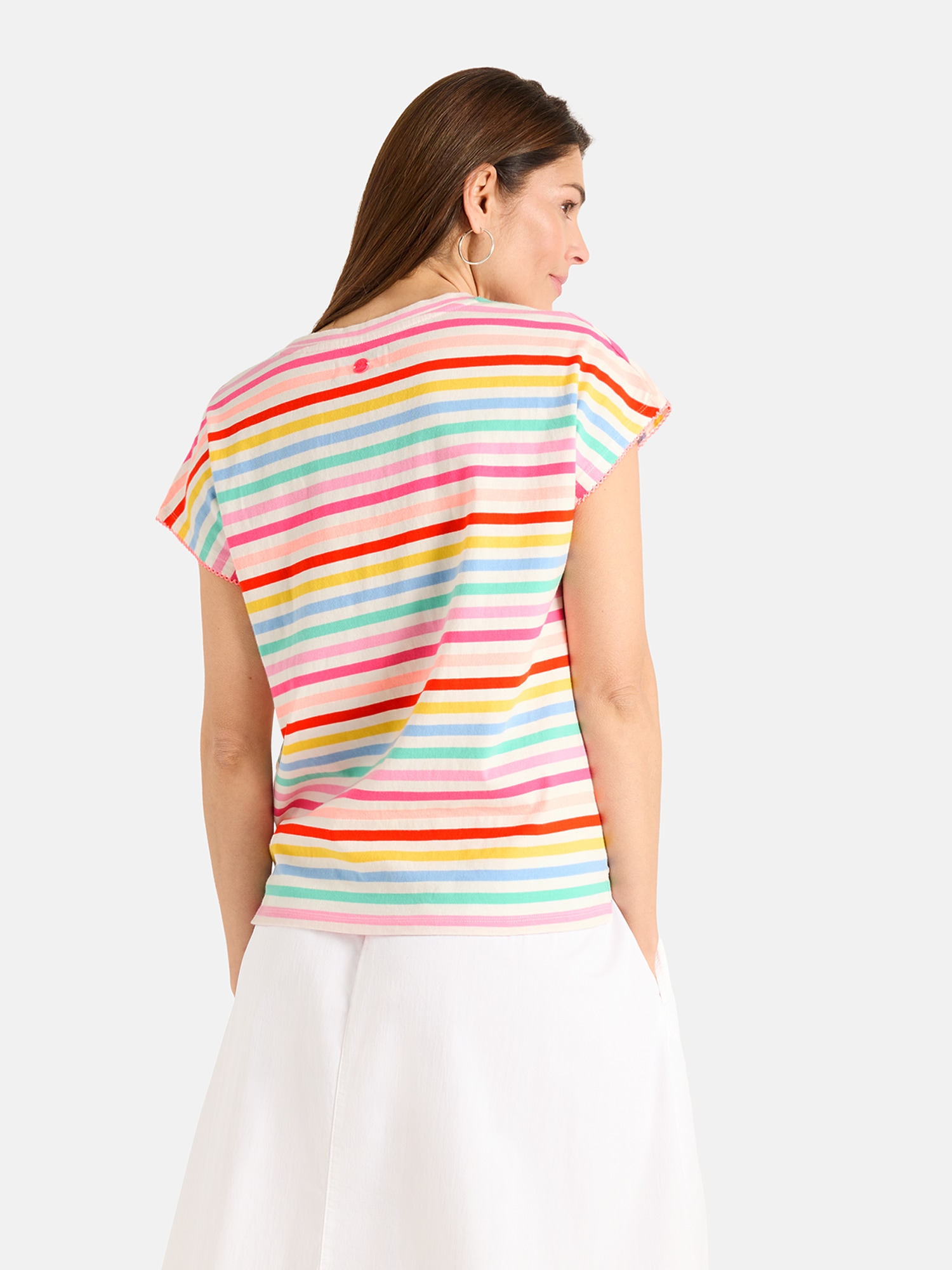 Lieblingsstück T-Shirt »HeleneL« mit V-Ausschnitt, Ärmeldetails