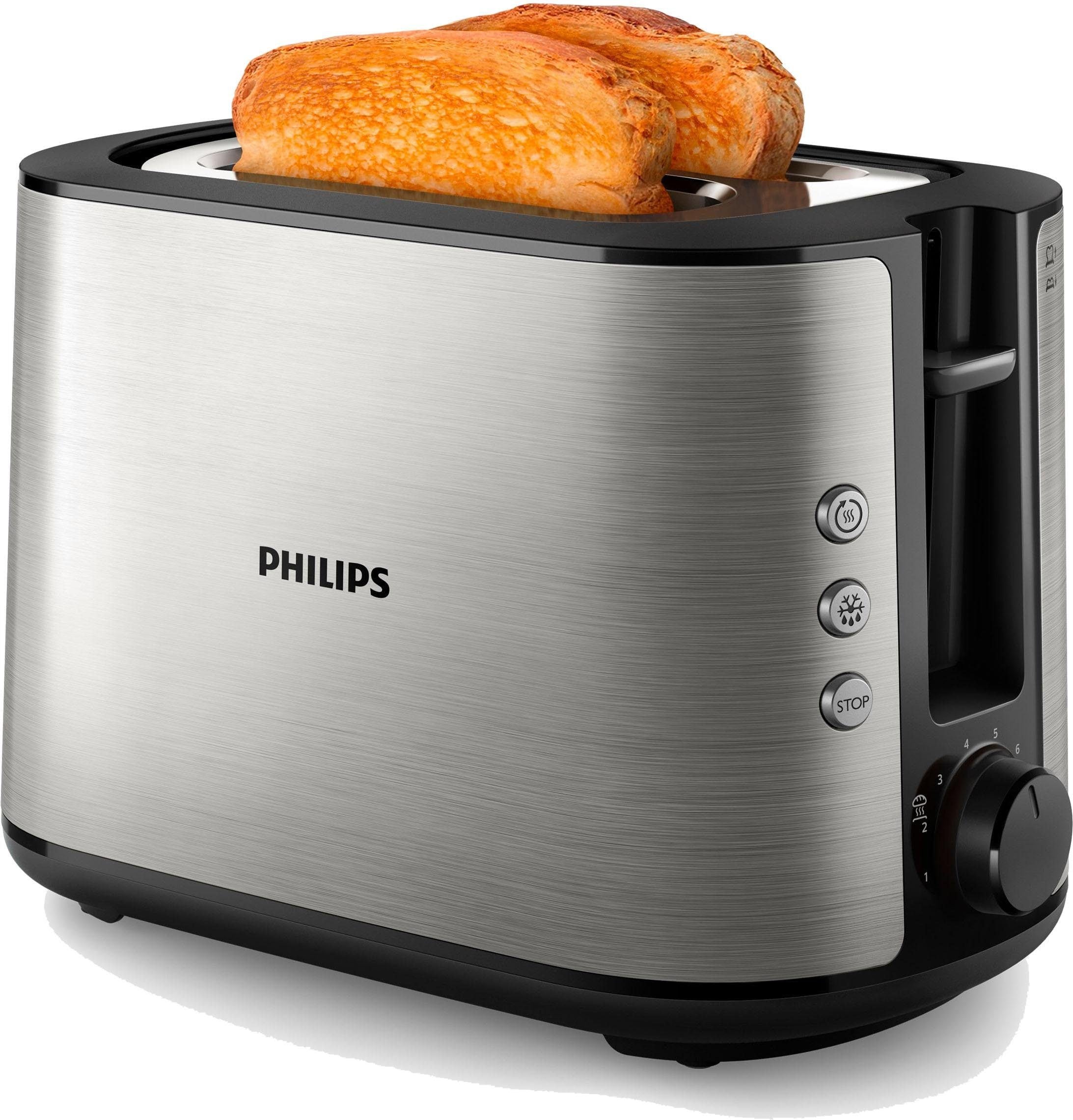 Philips Toaster »HD2650/90«, 2 W 2 kurze bei Scheiben, für OTTO Schlitze, 950