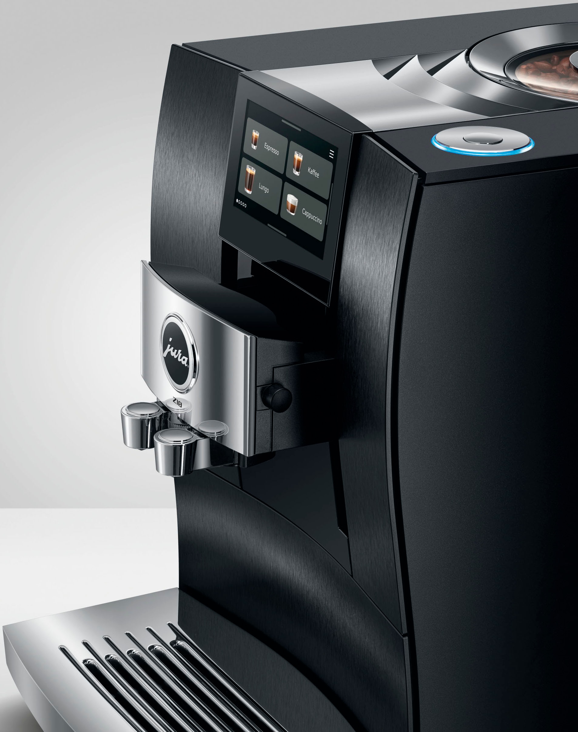 JURA Kaffeevollautomat »15609 Z10 (EB), Aluminium Black« 51 Spezialitäten, Touch, Light & Cold Brew