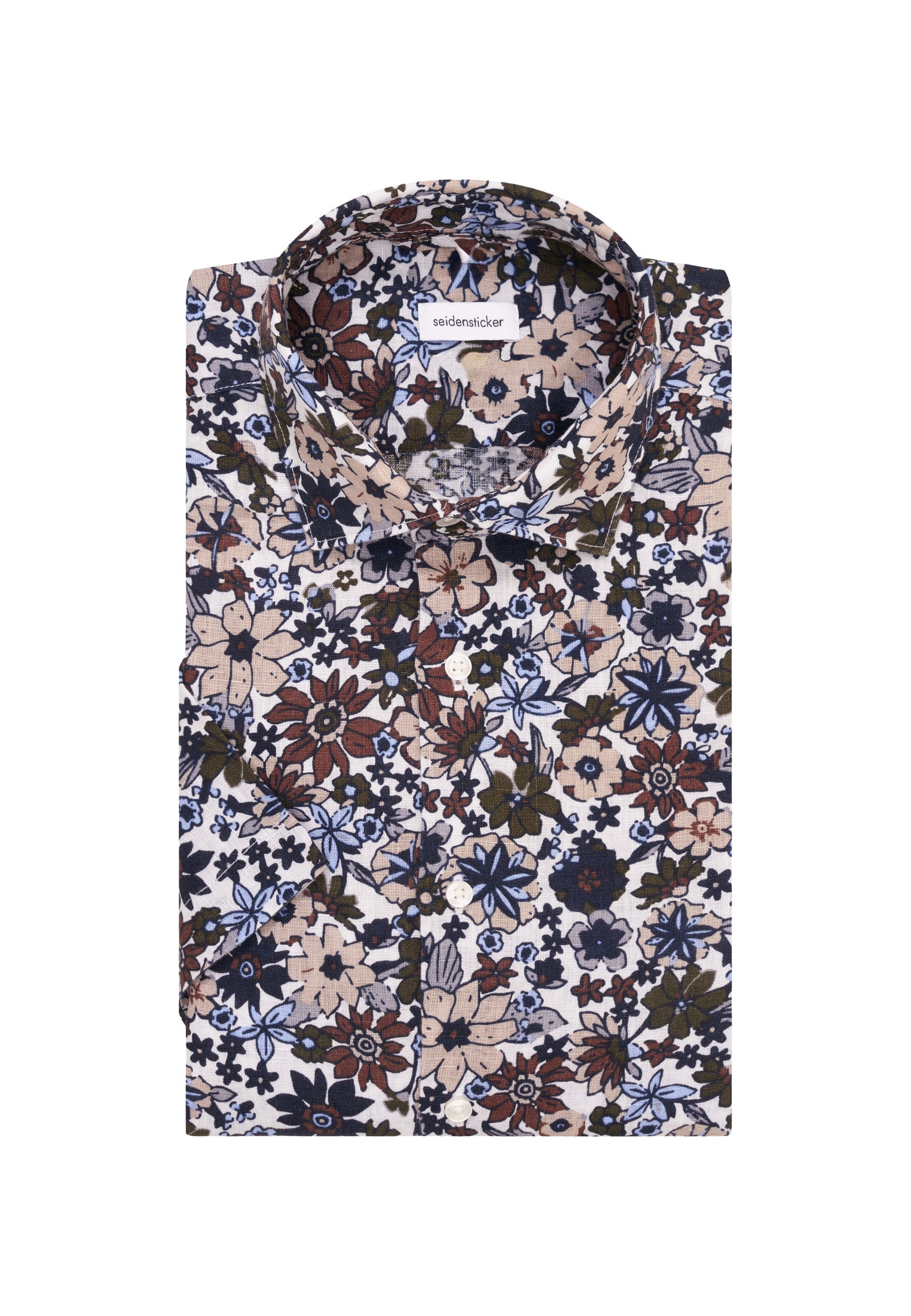 seidensticker Businesshemd »Regular«, Regular Kurzarm Kentkragen Floral