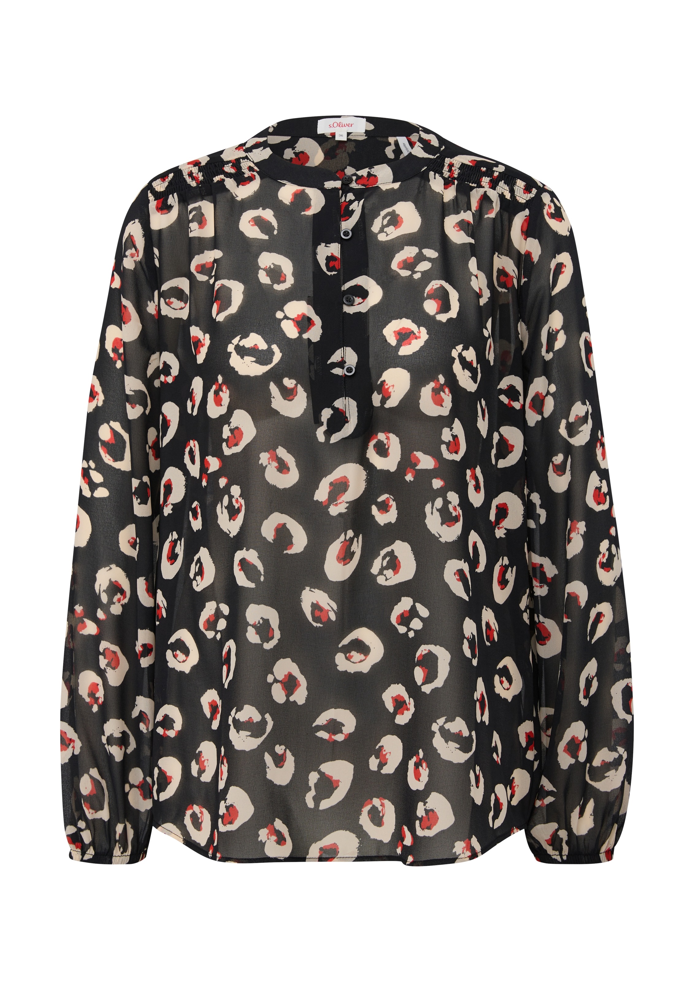 s.Oliver Druckbluse, mit auffälligem Printmuster