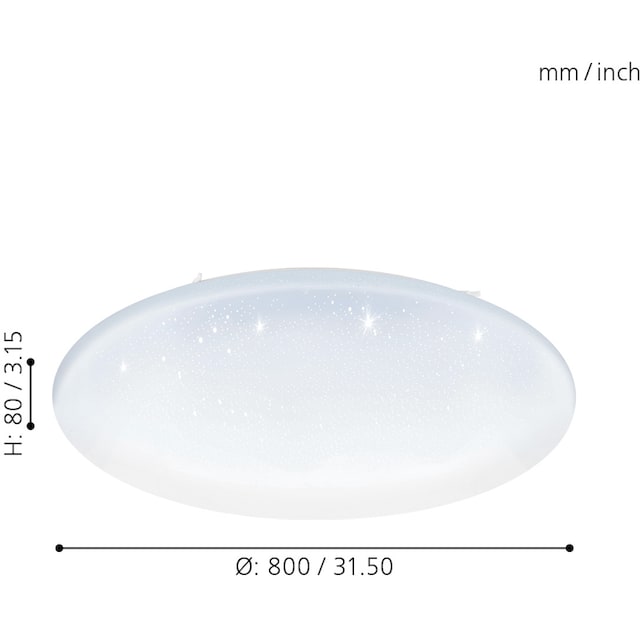 EGLO Deckenleuchte »TOTARI-C«, 1 flammig-flammig, EGLO CONNECT, Steuerung  über APP + Fernbedienung, BLE, CCT, RGB online bei OTTO