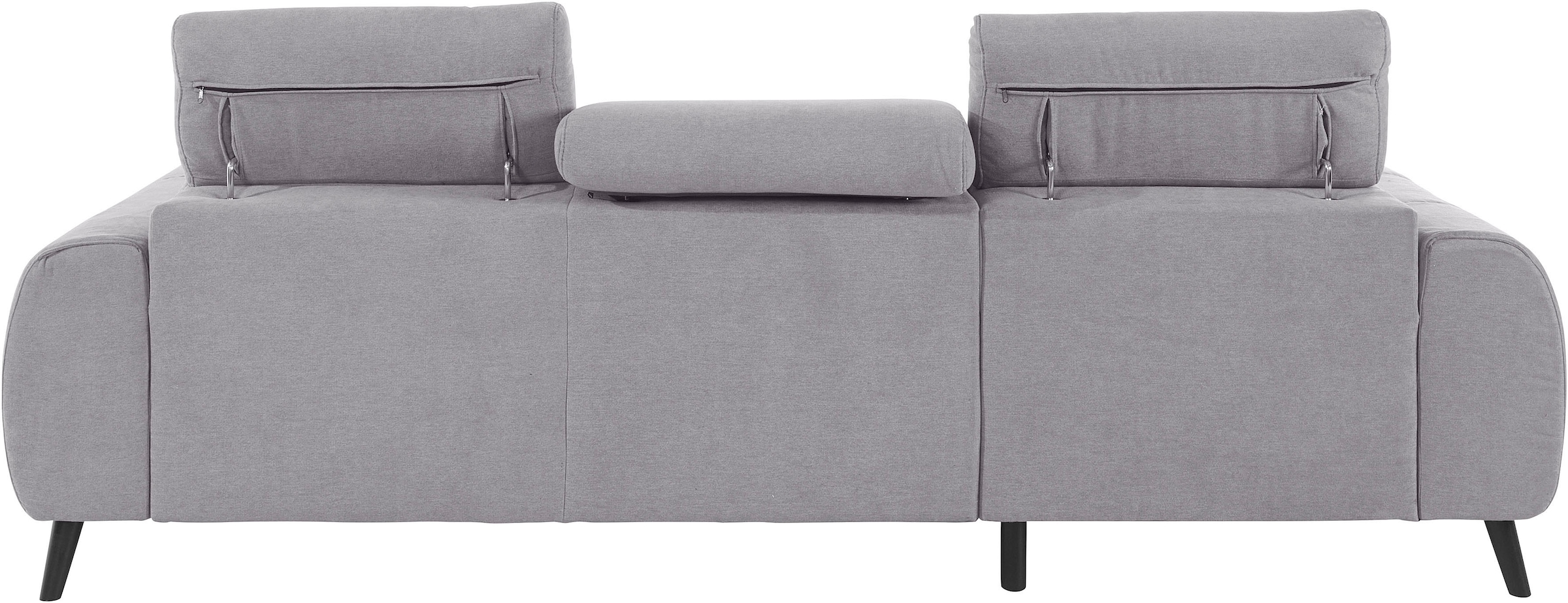COTTA Ecksofa »Mia L-Form mit 3 Zierkissen«, wahlweise mit Bettfunktion, Bettkasten, Beleuchtung & Wireless-Charger