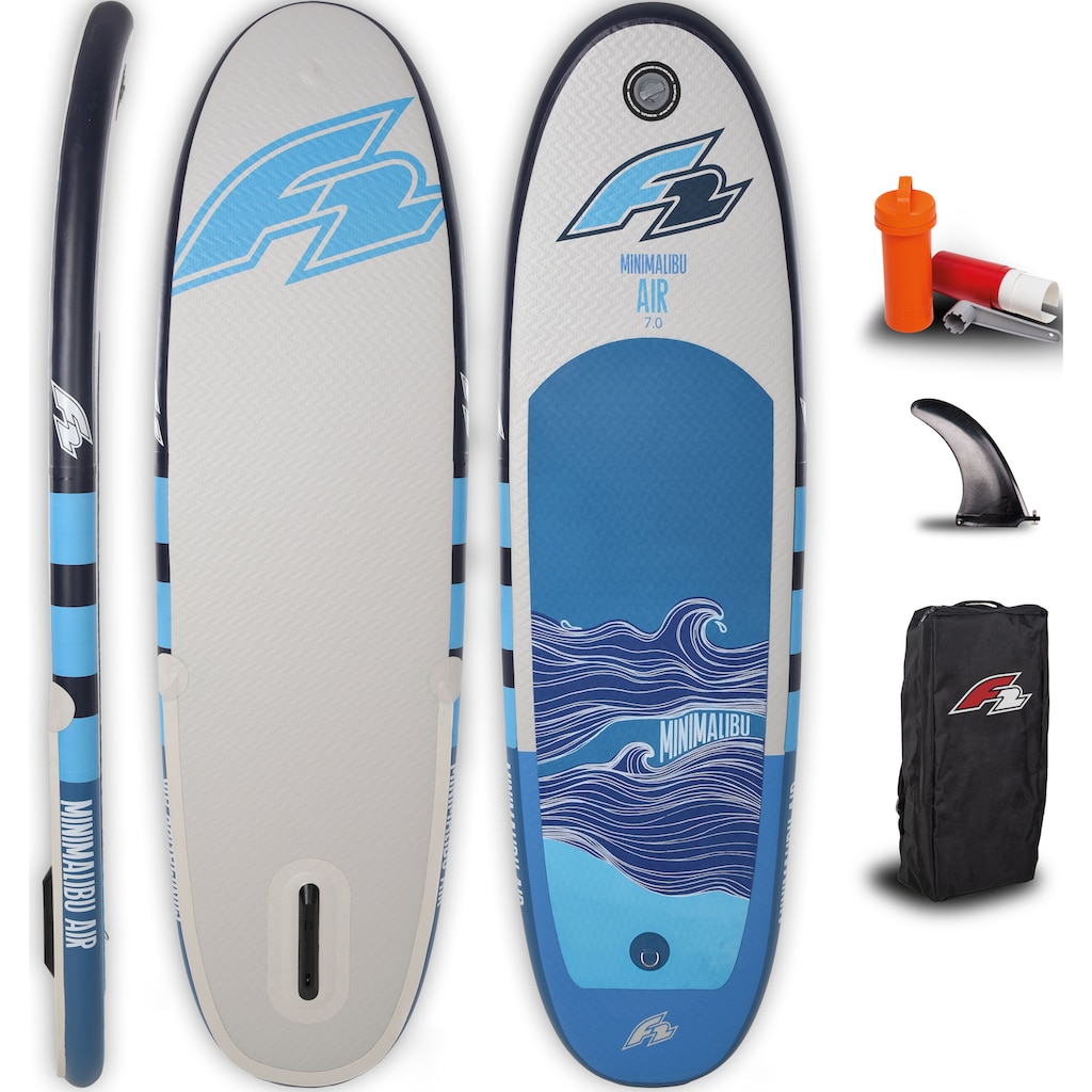 F2 Inflatable SUP-Board »F2 Mini Malibu Air«, (Set, 6 tlg.)