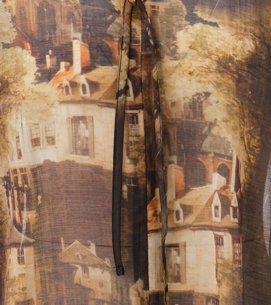 Aniston CASUAL Schlupfbluse mit nostalgischen Stadt-Bild bedruckt - NEUE KOLLEKTION