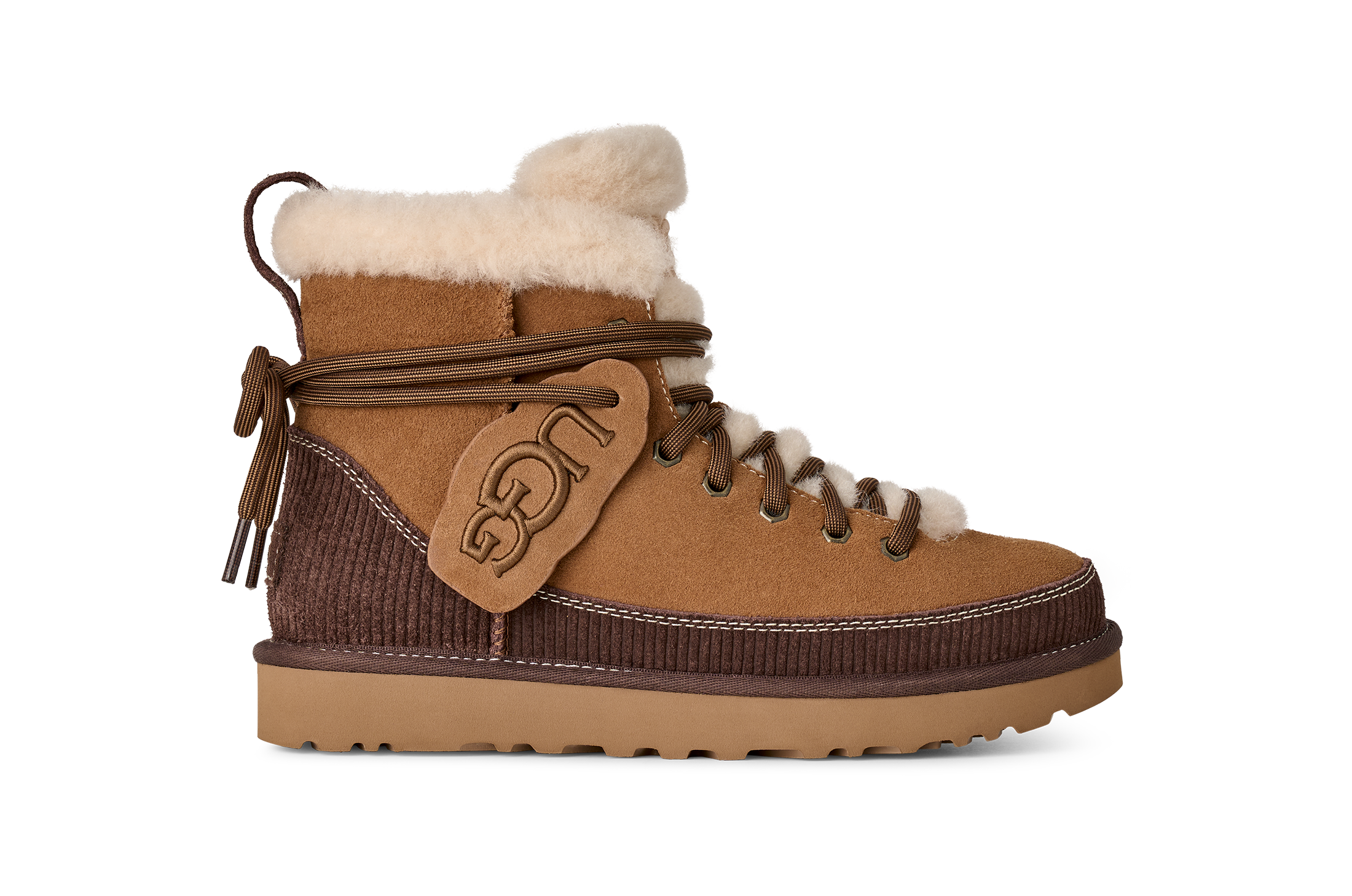 UGG Winterboots »Unisex, W CLASSIC HERITAGE LACE-UP«  Plateau, Schnürboots mit schaftumwickelnden Schnürsenkeln