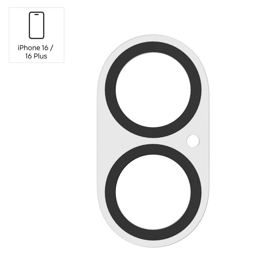 Hama Kameraschutzglas »Kameraschutz für iPhone 16/16 Plus (Panzerglas Handykamera, 9H)« für iPhone 16/16 Plus