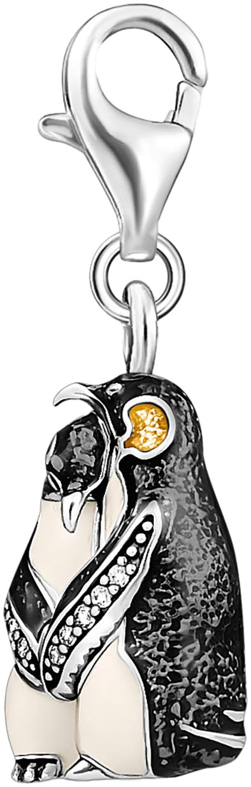 THOMAS SABO Charm-Einhänger »Pinguine, 1909-691-7«, mit Zirkonia (synth.)