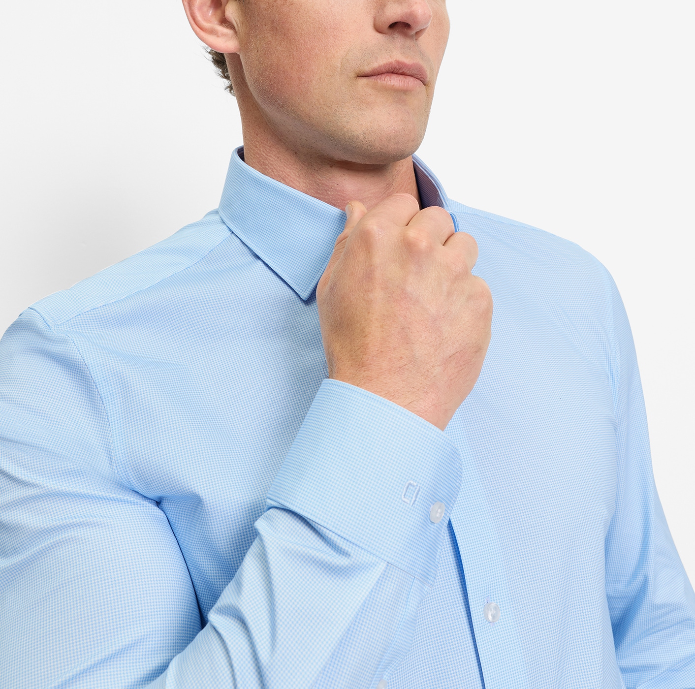 OLYMP Langarmhemd »24/7 - Level 5« Body fit, New York Kentkragen, Businesshemd, Jersey-Qualität