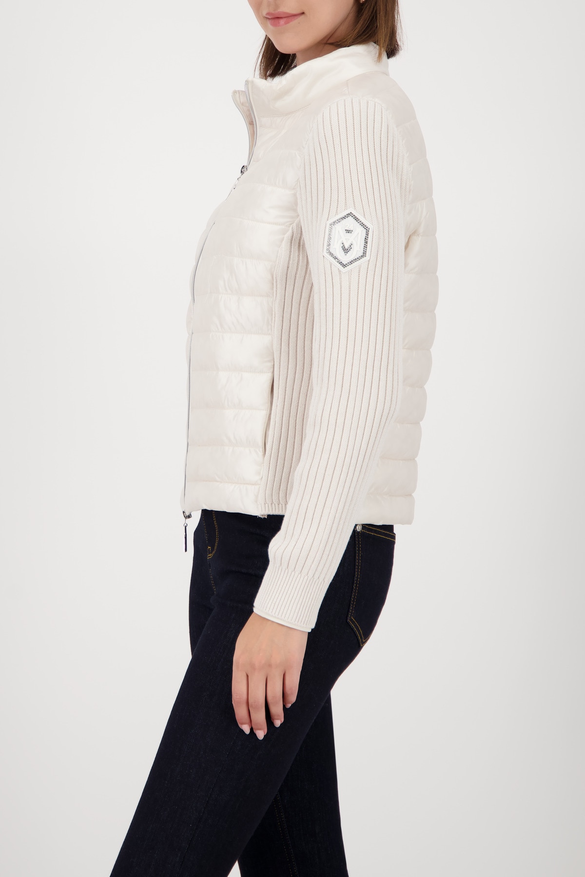 Monari Steppjacke ohne Kapuze Regular fit mit Stehkragen