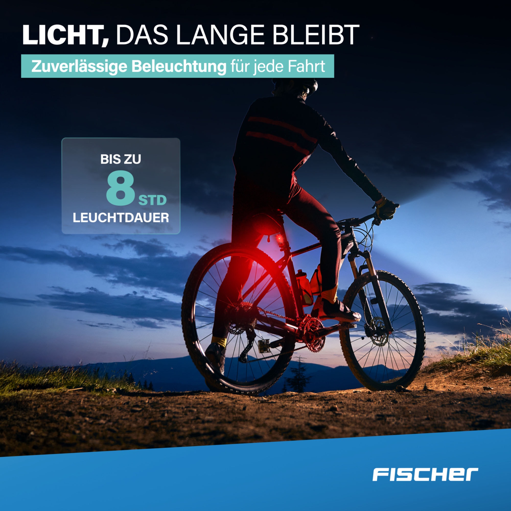 FISCHER Fahrrad Fahrrad-Rücklicht »Akku-Rücklicht “Basic”«