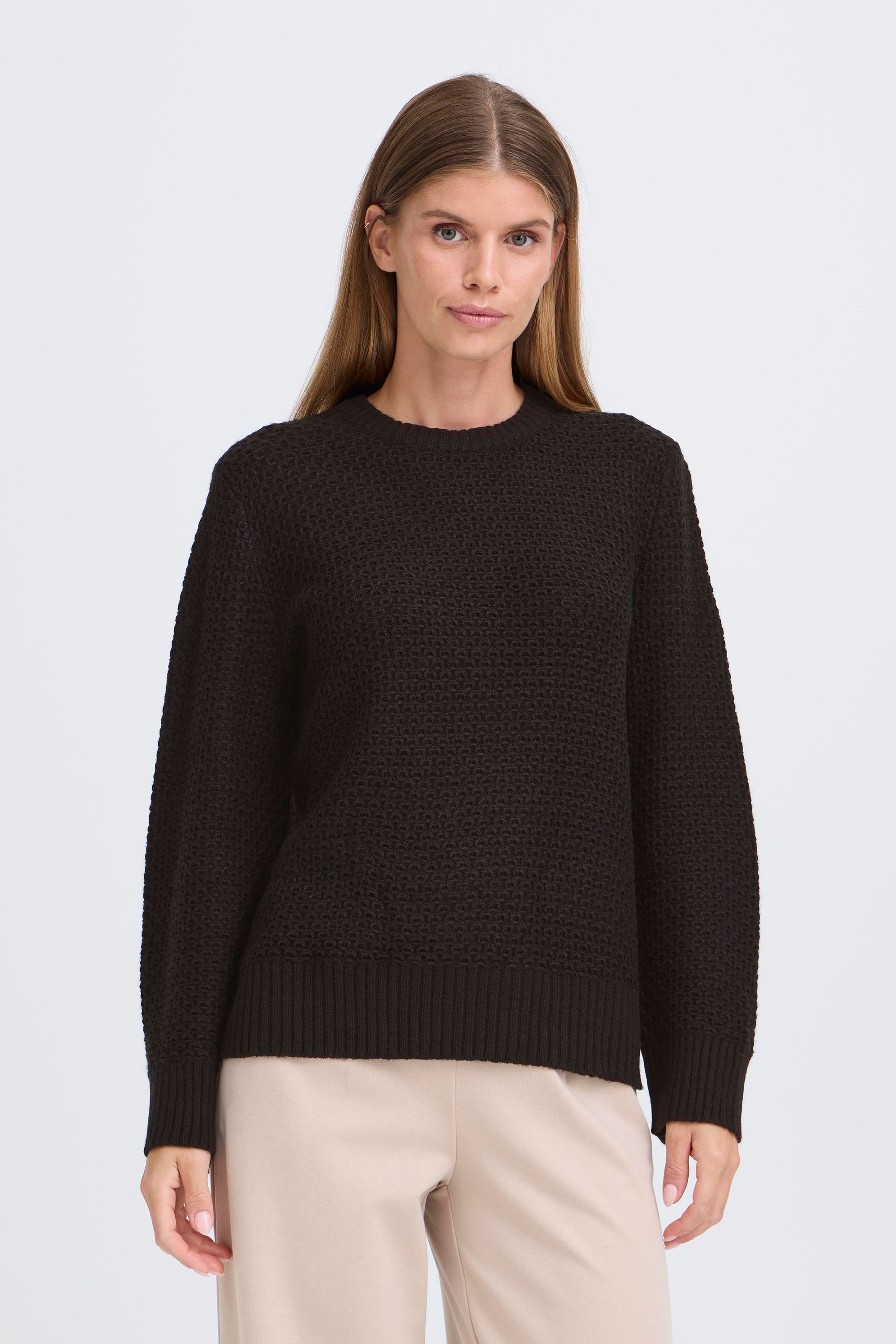 OXMO Strickfleece-Pullover »Strickpullover OXBMMNELLY JUMPER«