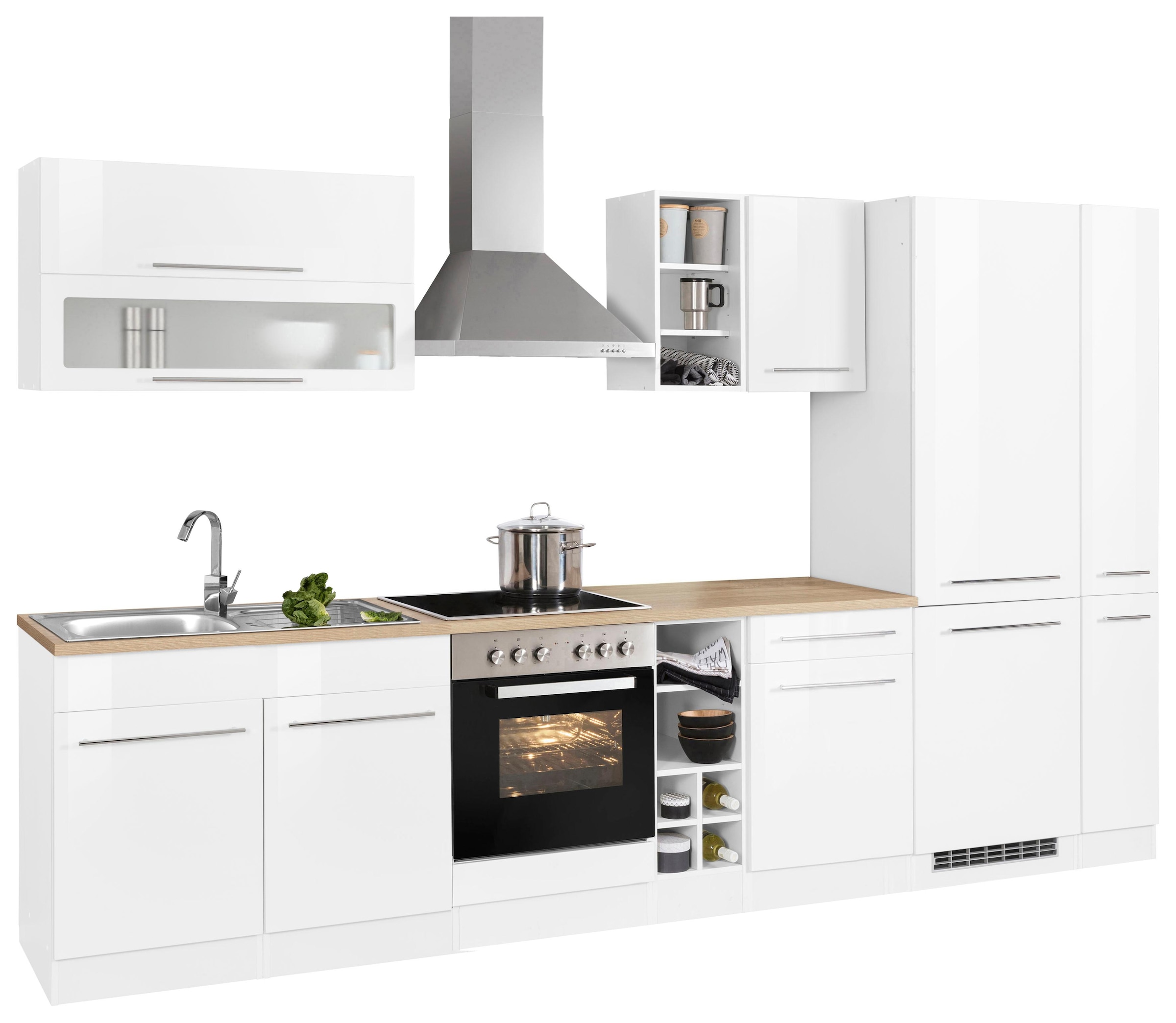 HELD MÖBEL Küchenzeile »Eton«, mit E-Geräten, Breite 330 cm kaufen online  bei OTTO