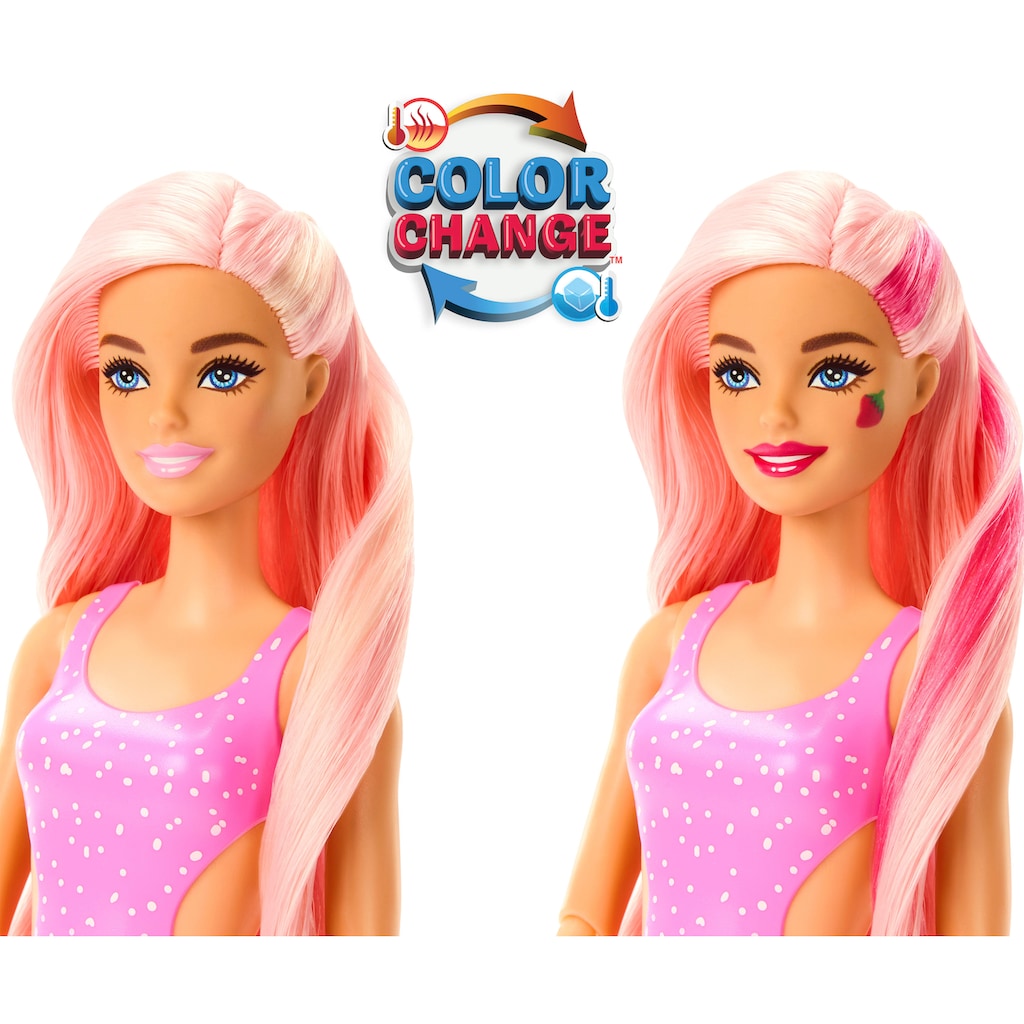 Barbie Anziehpuppe »Pop! Reveal, Fruit, Erdbeerlimonadendesign«, mit Farbwechsel