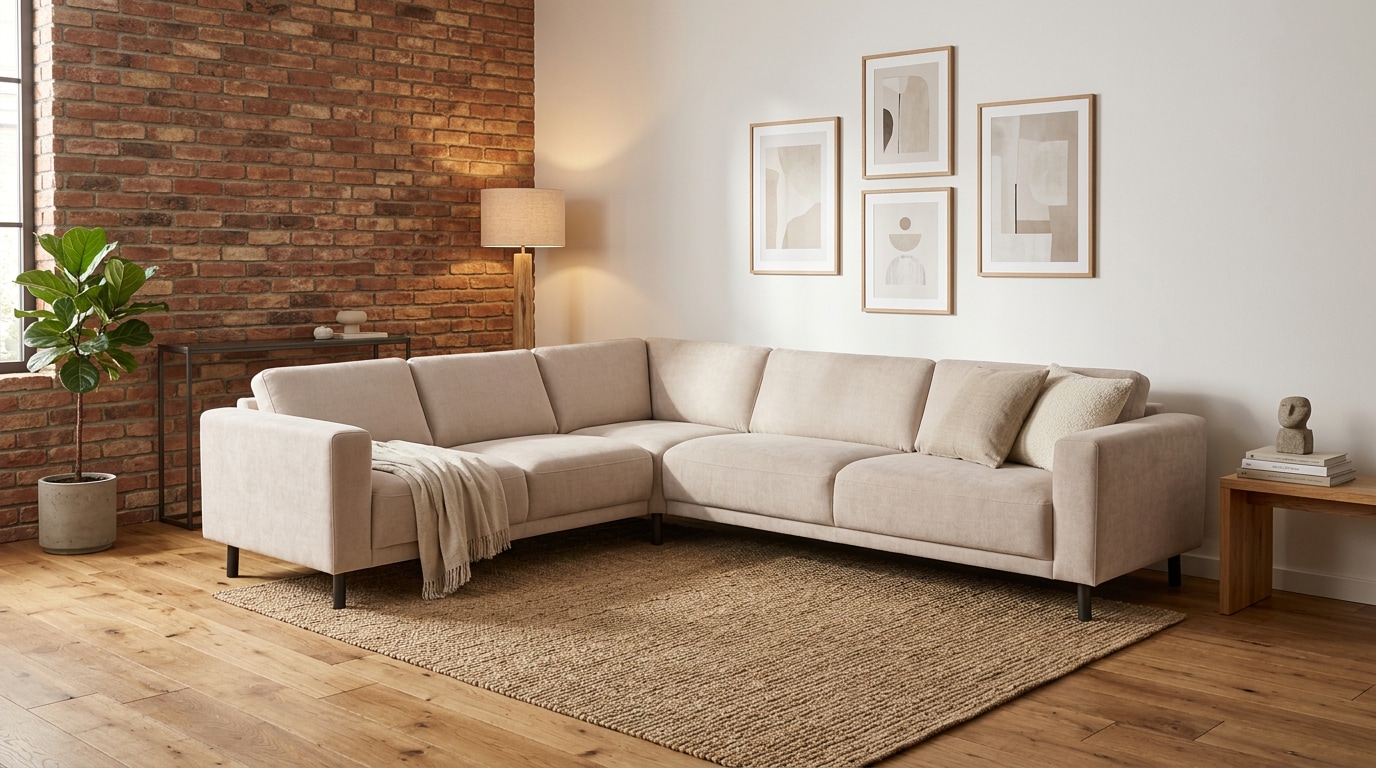 OTTO home Ecksofa »Sveeva, L-Form, B.288 cm, schwarze Metallfüße« langlebiger Strukturstoff, mit Wellenunterfederung, viele Farben
