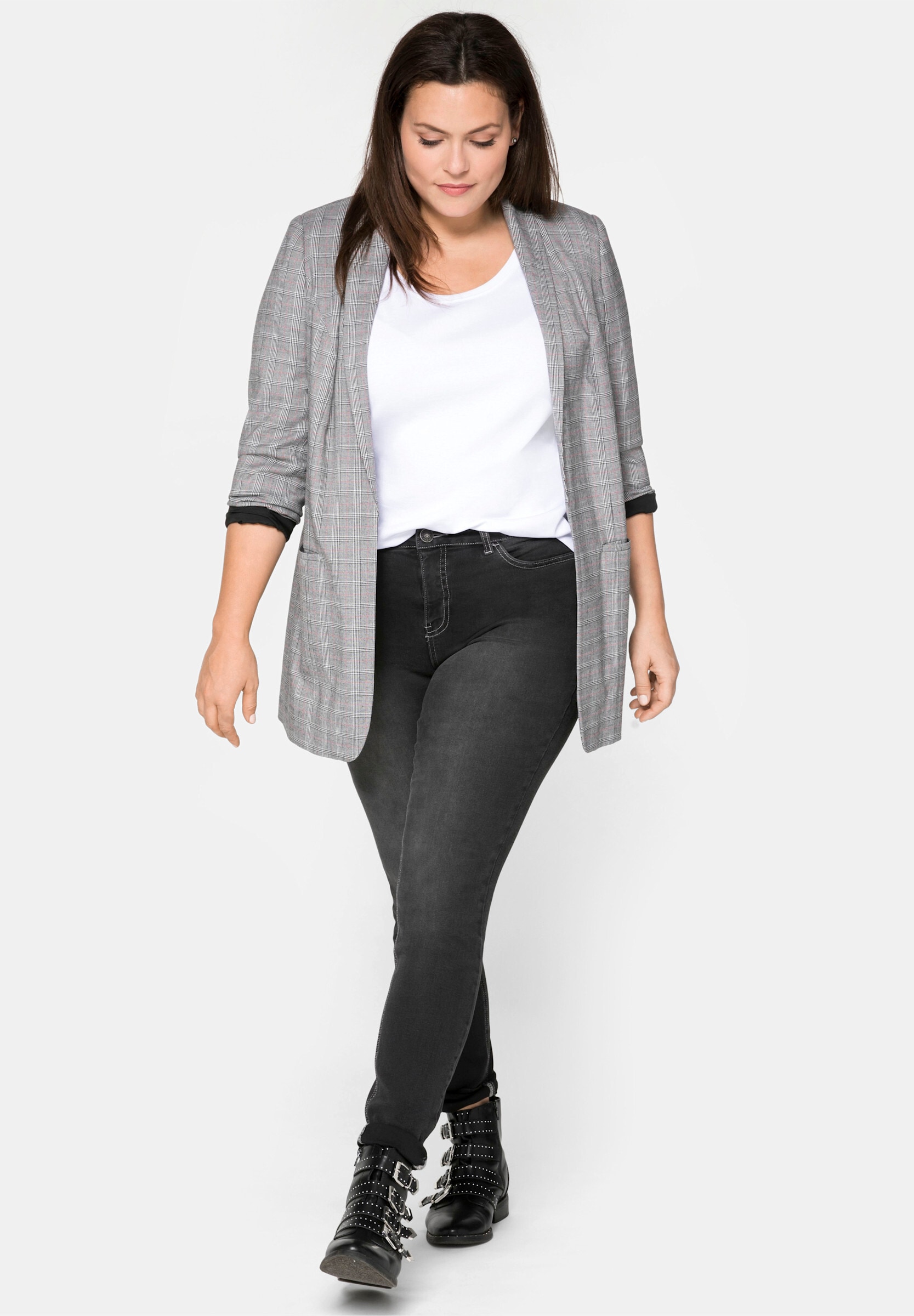 Sheego 5-Pocket-Jeans »Stretch-Jeans Skinny Jeans in 5-Pocket-Form« Super elastisches Power-Stretch-Material