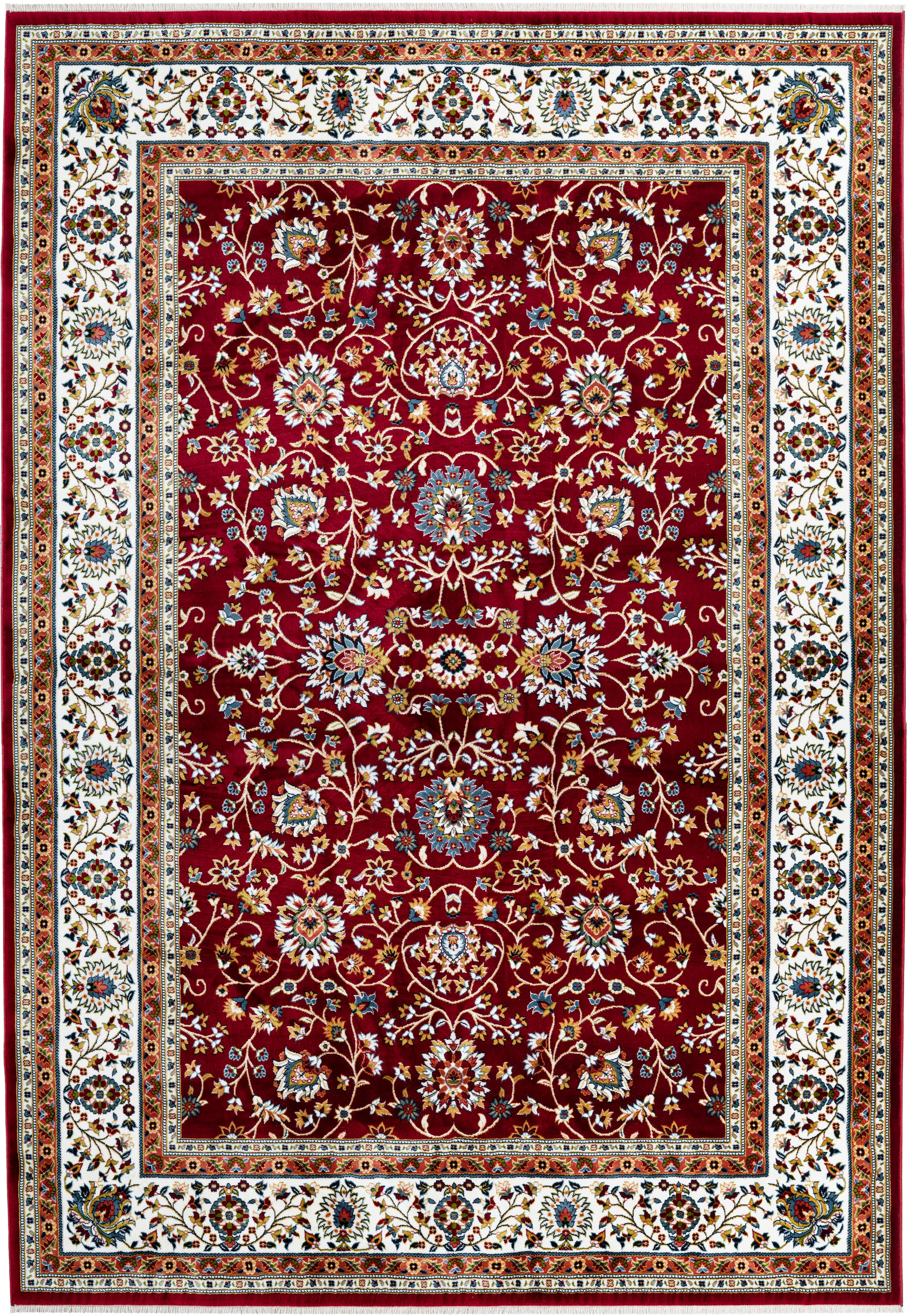 LALEE Teppich »Classic 701«, rechteckig, 11 mm Höhe, Kurzflor, Orient-Optik, mit Fransen, Wohnzimmer