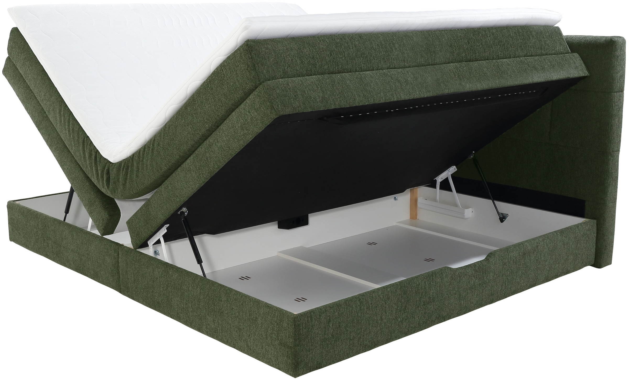 Jockenhöfer Gruppe Boxspringbett »Casa Grande in der Breite 240cm, Familienbett mit riesigem Bettkasten«, 7-Zonen-TTFK-Matratze, KS-Topper, verschiedene Härtegrade wählbar