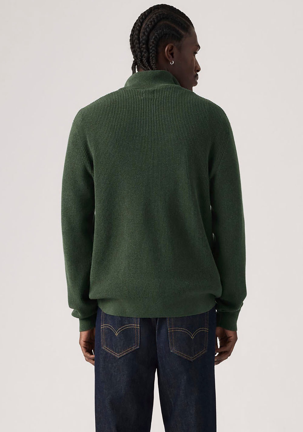 Levi's® Strickpullover »HM QUARTER ZIP SWEATER« mit Zipper und Struktur