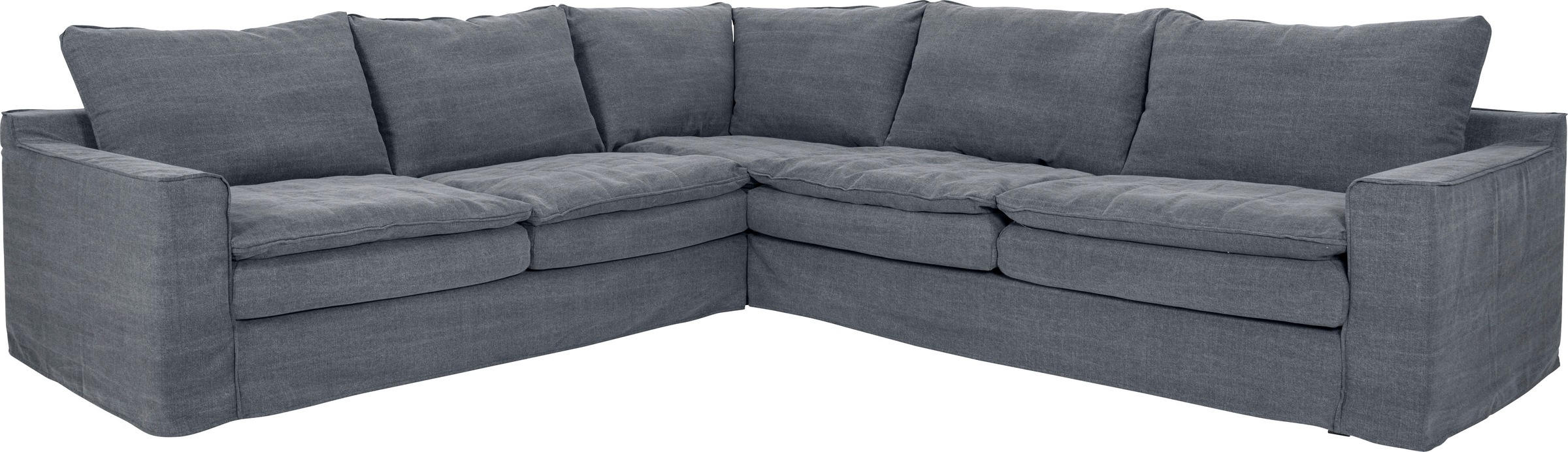 furninova Ecksofa »Kibo«, abnehmbarer und waschbarer Hussenbezug, Kissen mit Federn gefüllt, Memoryschaum, im skandinavischen Design