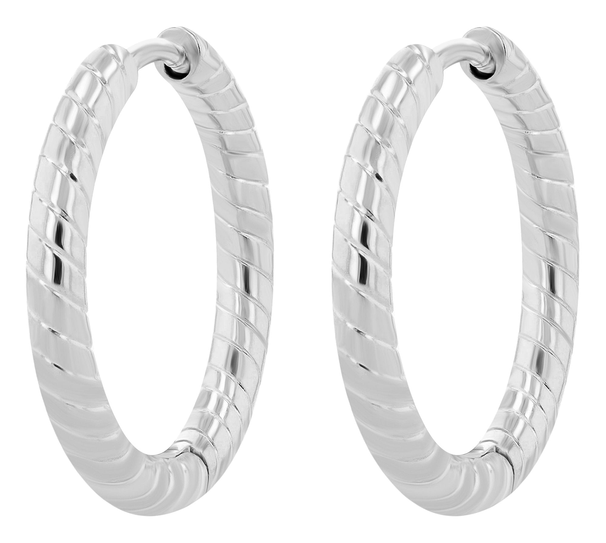 Adelia´s Paar Creolen »Damen Ohrringe ¿ Creole aus Edelstahl«