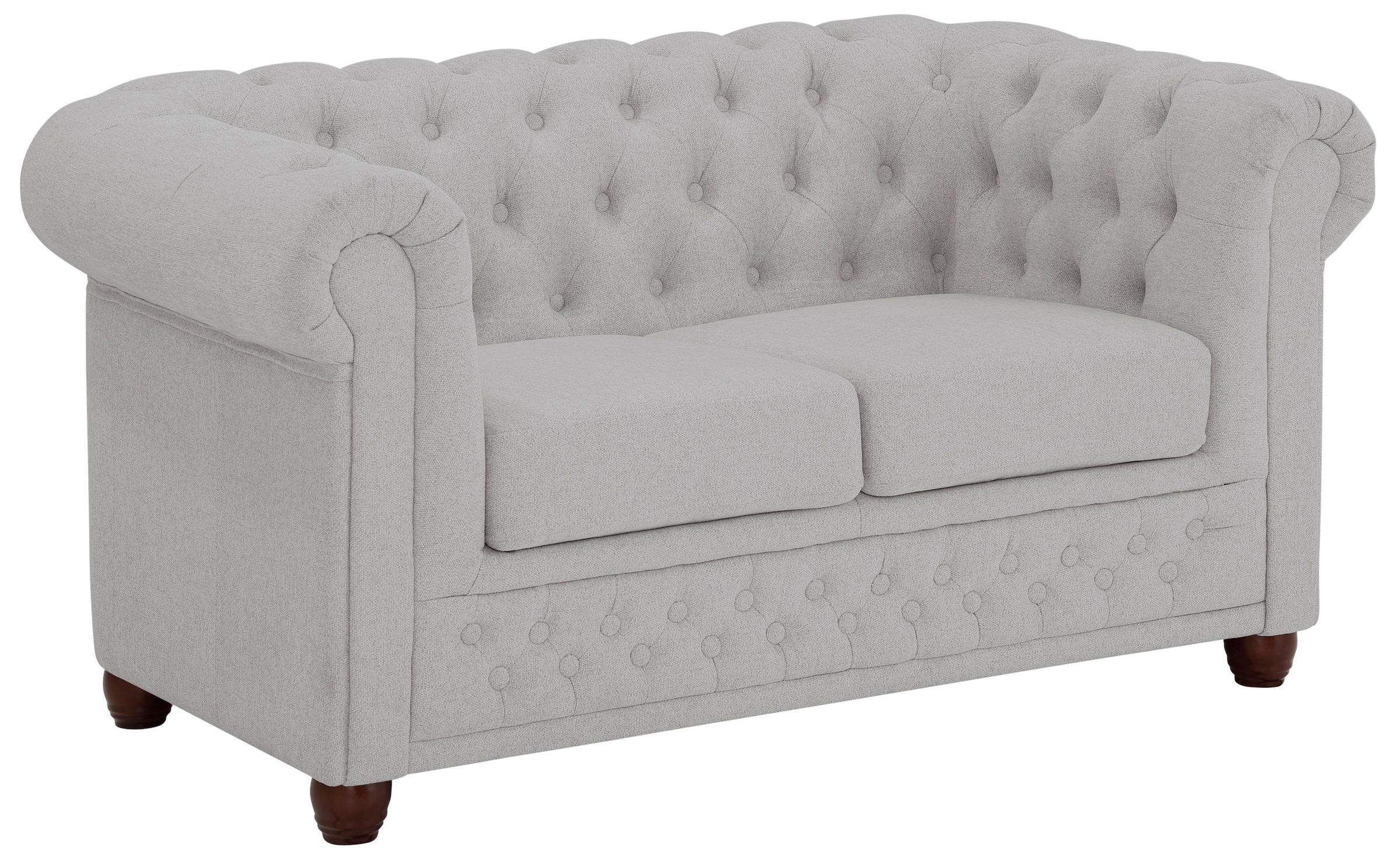 Home affaire Chesterfield-Sofa »New Castle« mit hochwertiger Knopfheftung in Chesterfield-Design, B/T/H: 148/86/72
