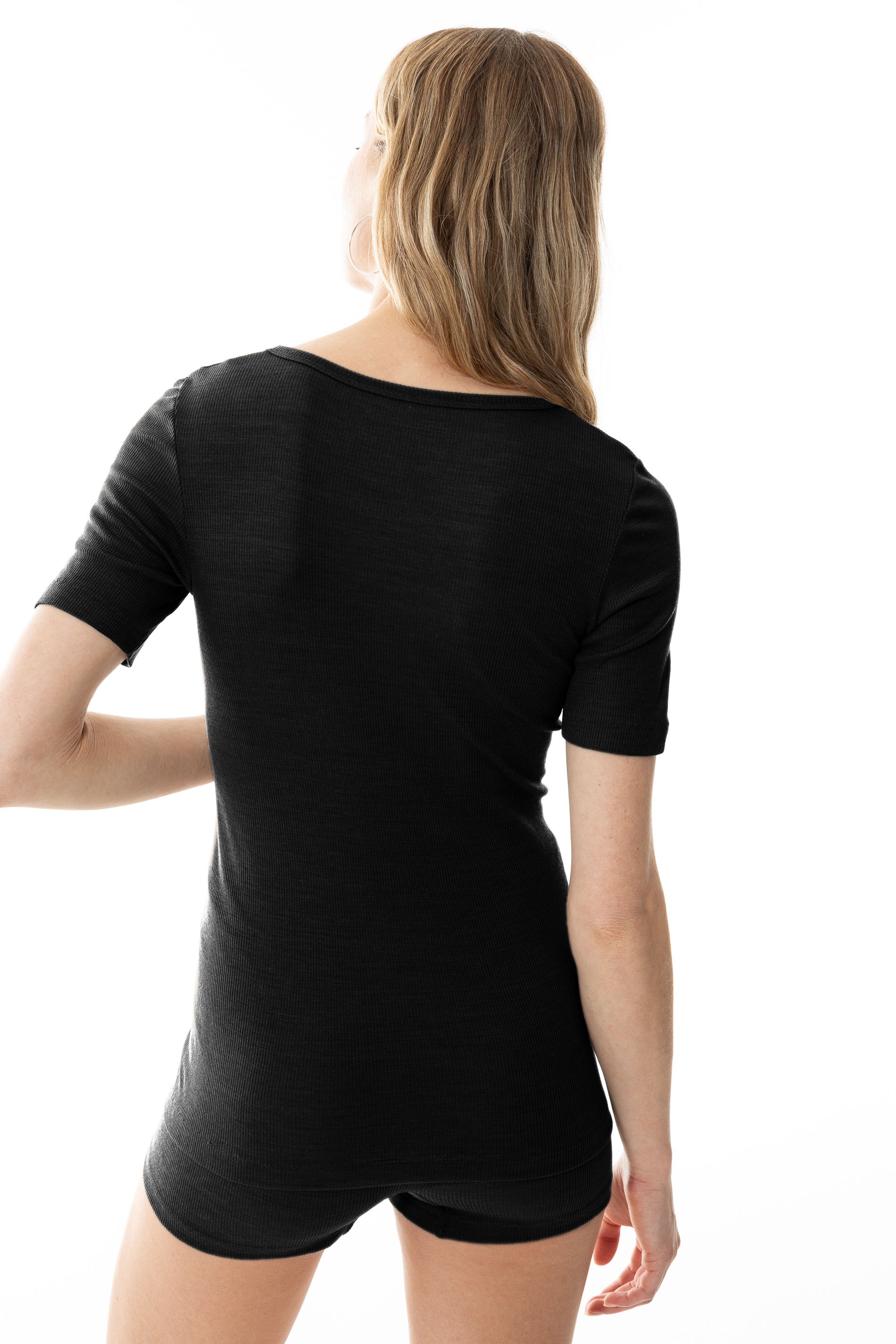 Mey T-Shirt »WOOL LOVE«, schmale Passform, Kurzarm, Merino-Schurwolle